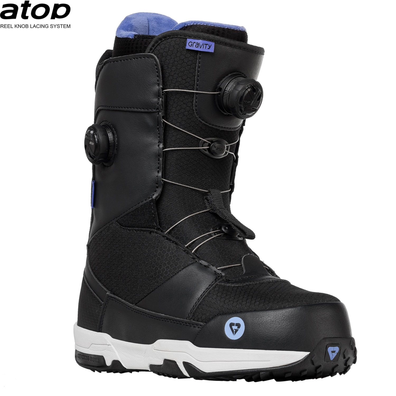 Bottes de snowboard Gravity SAGE Dual Atop Noir/Lavande