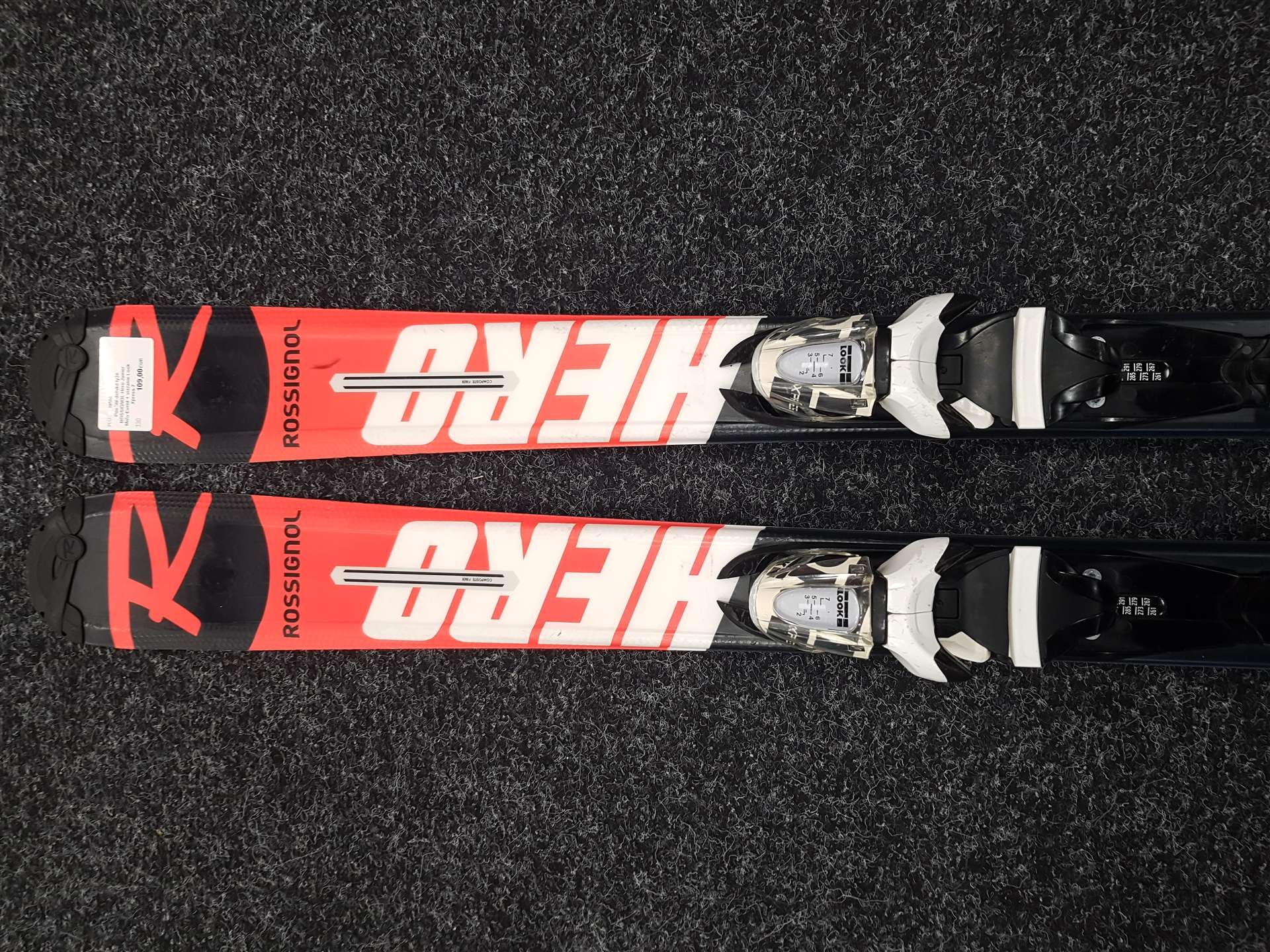 Gebrauchte Kinderski ROSSIGNOL Hero Junior Multi Event + Look Xpress 7 Bindungen