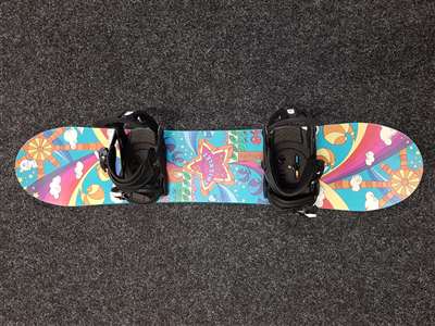 Snowboard BURTON Chicklet + legături Head second-hand, mărimea S