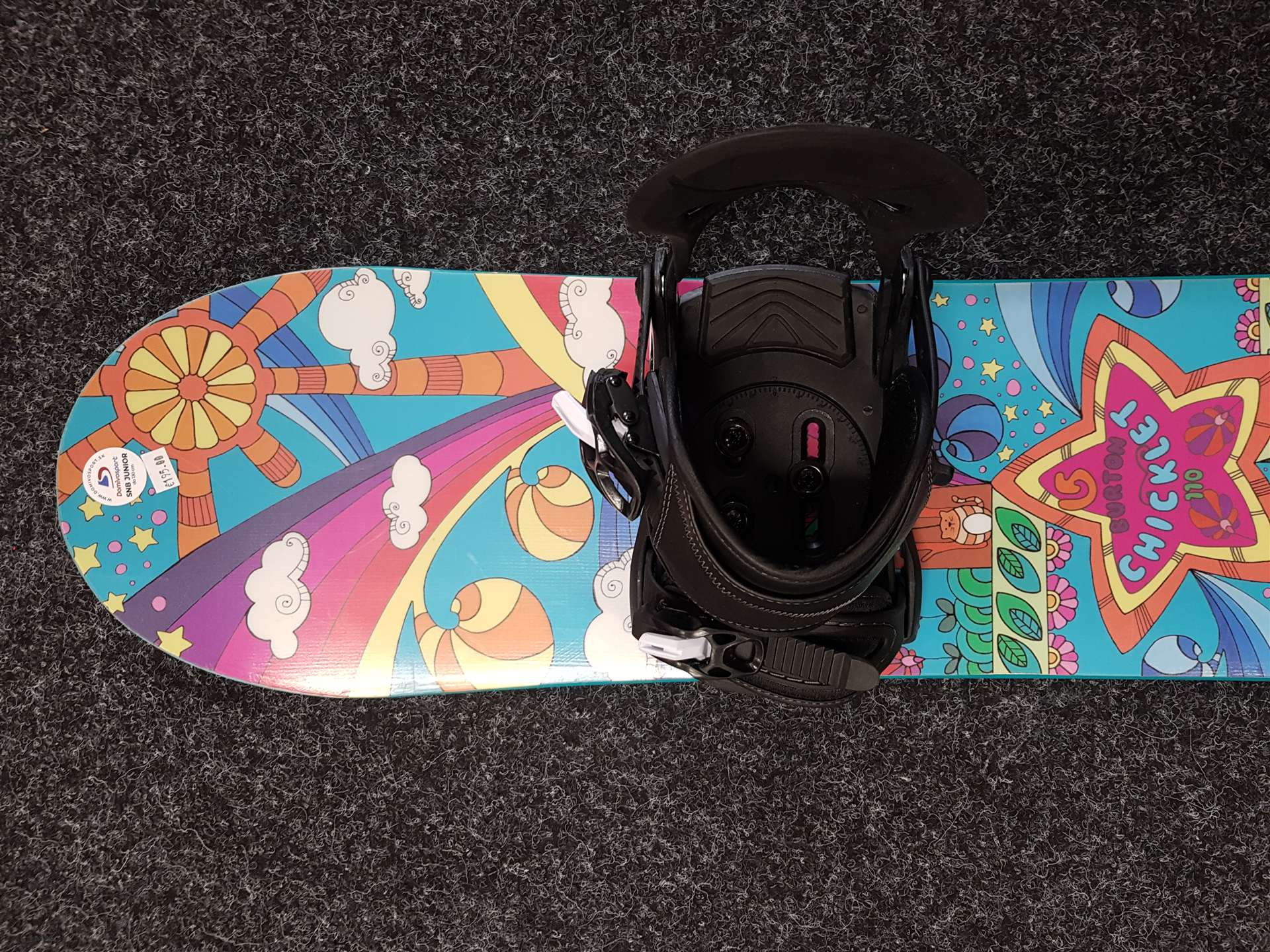 Używana deska snowboardowa BURTON Chicklet + wiązania Head rozmiar S