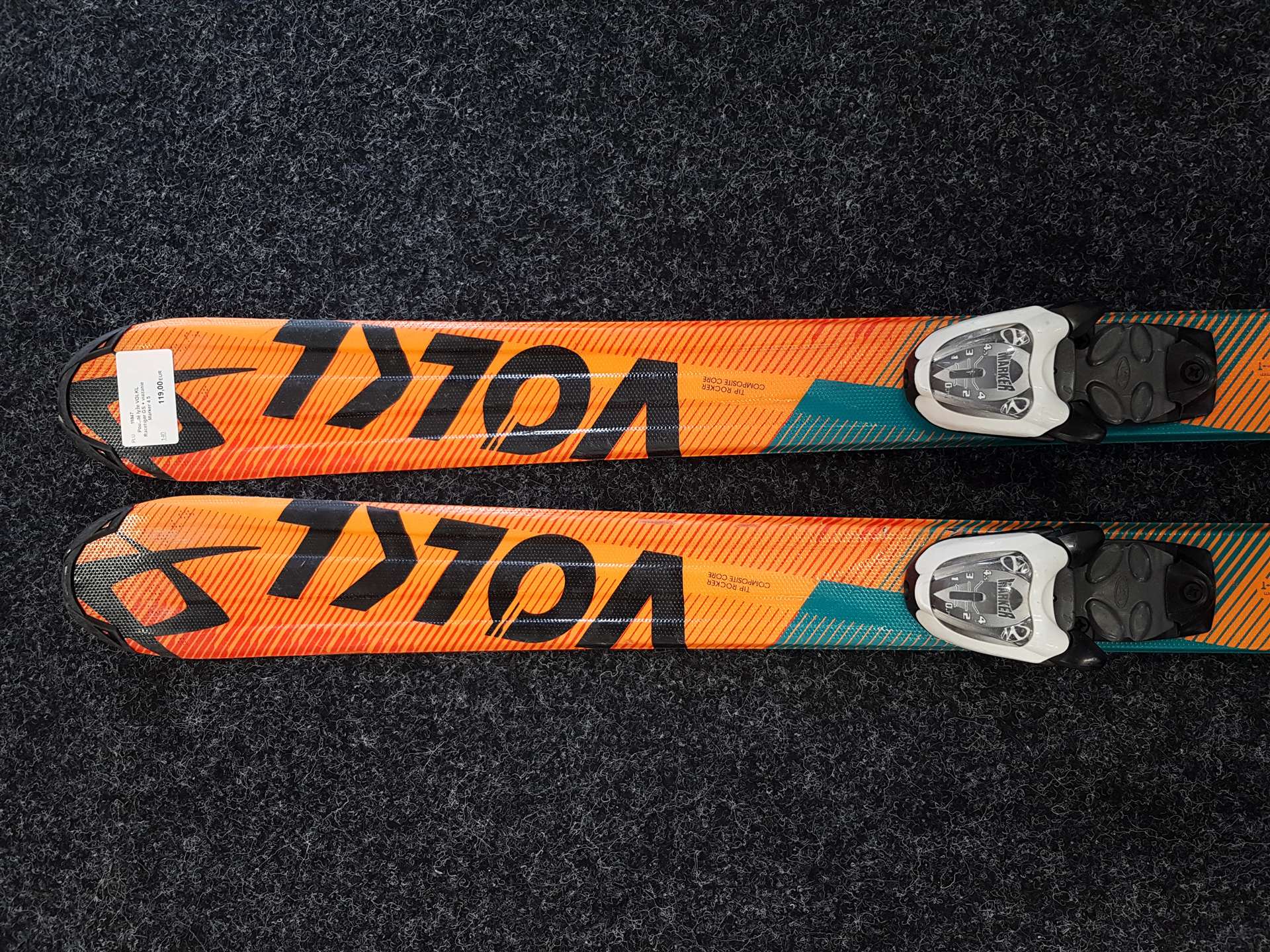 Rabljene smuči VOLKL Racetiger GS + vezi Marker 4.5
