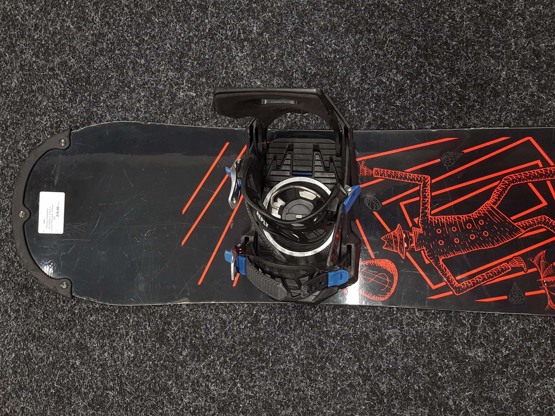 Używana deska snowboardowa SALOMON Le Villain + wiązania Rossignol rozmiar S/M