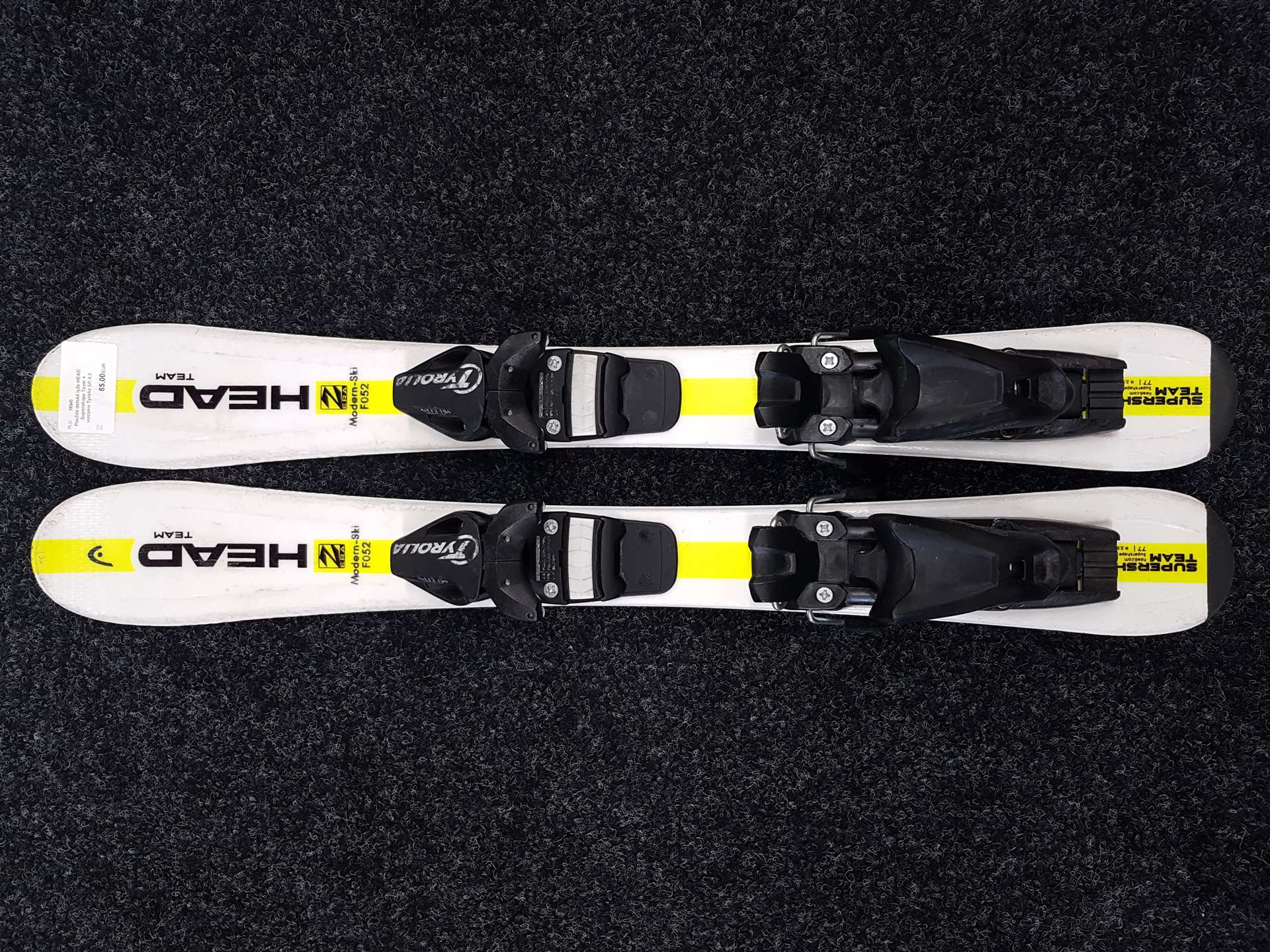 Rabljene dječje skije HEAD Supershape Team + vezovi Tyrolia SR 4.5