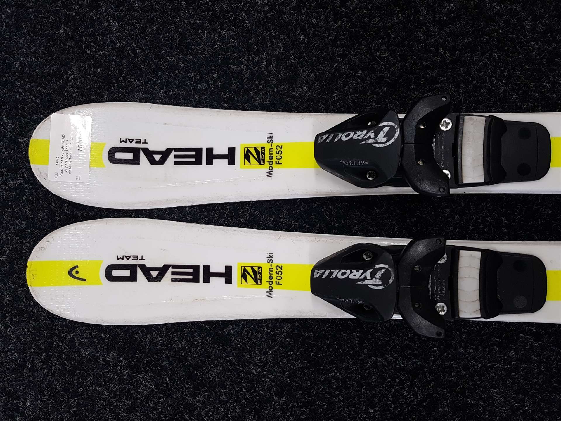 Rabljene dječje skije HEAD Supershape Team + vezovi Tyrolia SR 4.5