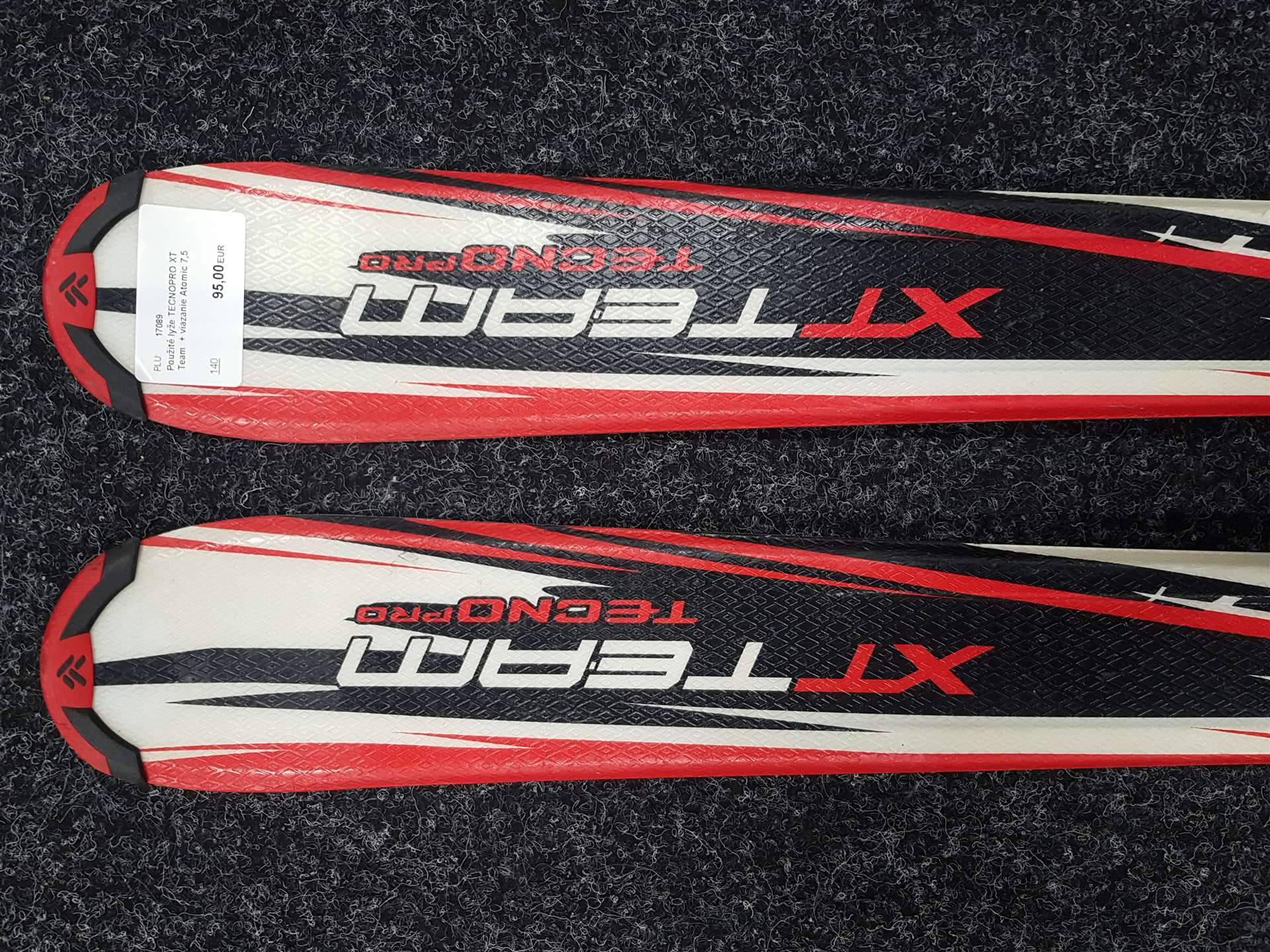 Gebrauchte TECNOPRO XT Team Ski + Atomic 7.5 Bindungen