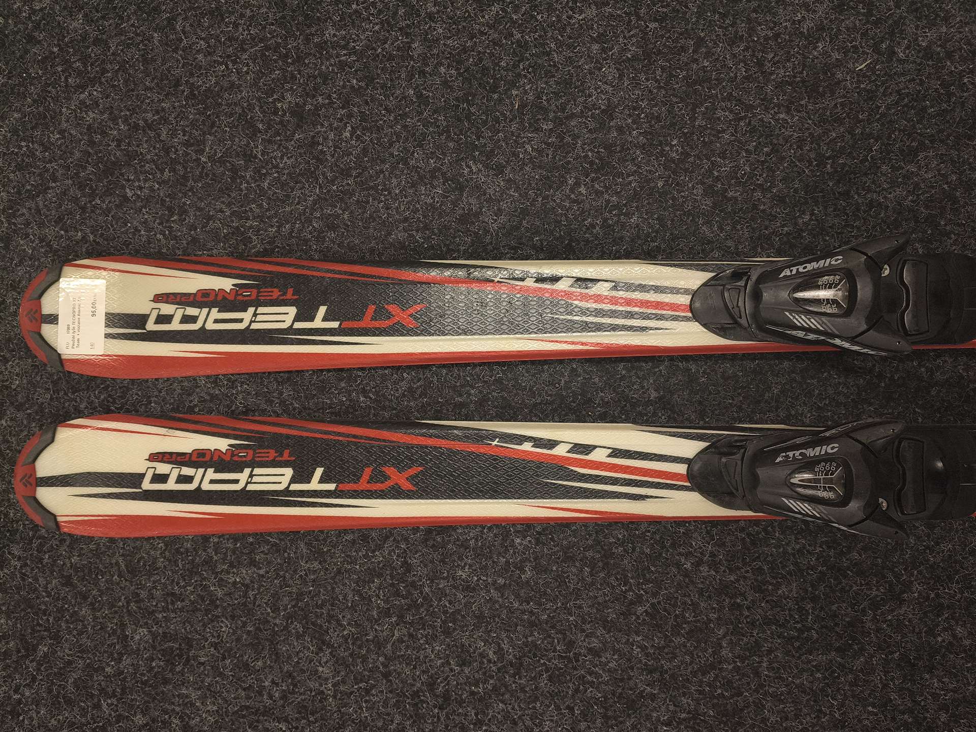 Gebrauchte TECNOPRO XT Team Ski + Atomic 7.5 Bindungen