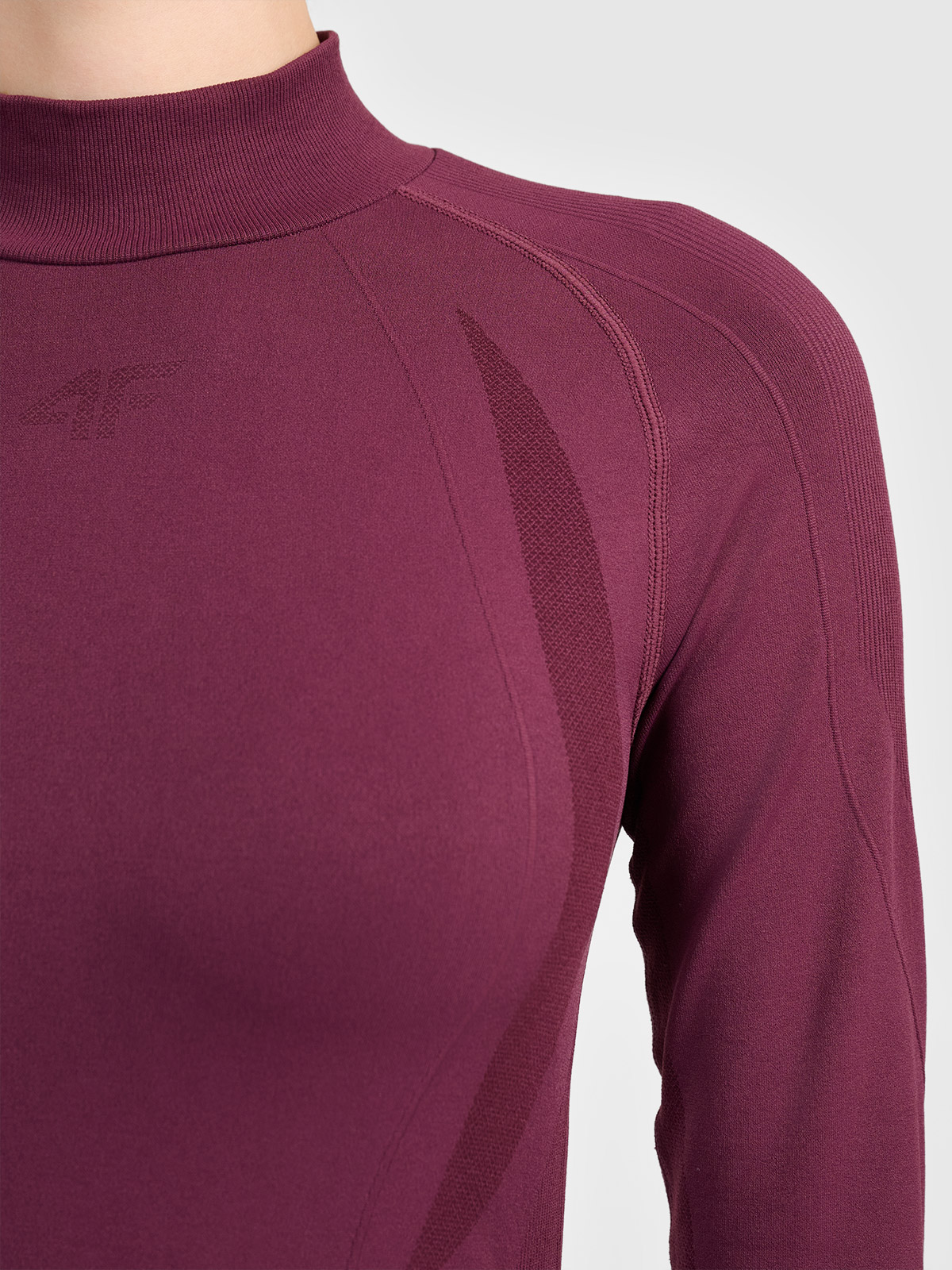 Damen-Tanga-Unterwäsche 4F F324 BURGUNDY Top