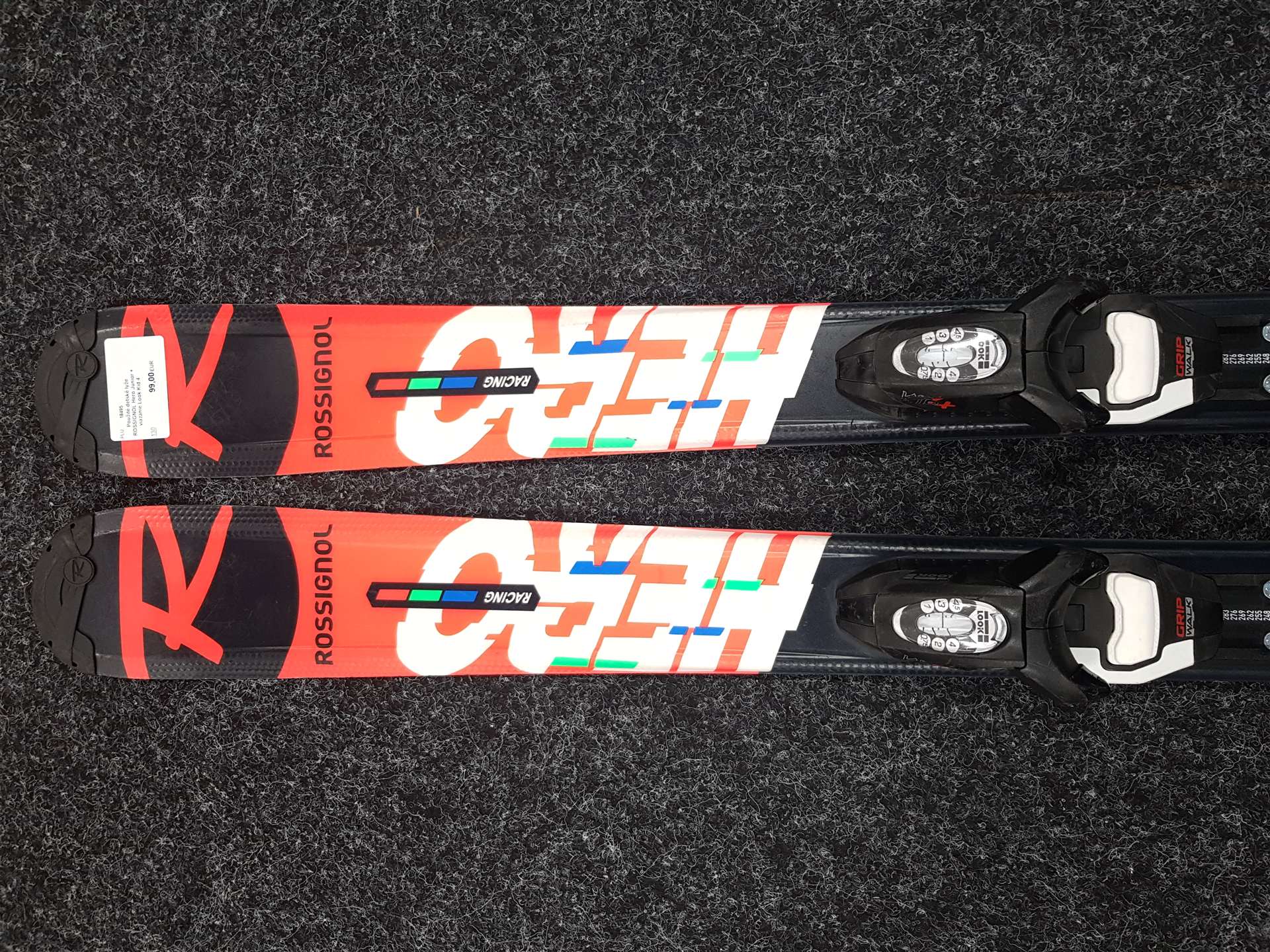 Skis enfant d'occasion ROSSIGNOL Hero Junior + fixations Look Kid 4