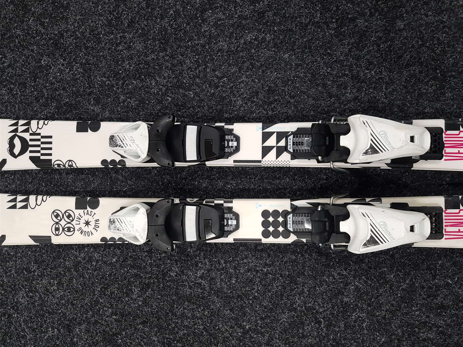 Sci da bambino SPORTEN Venus usati + attacchi Tyrolia SLR 4.5