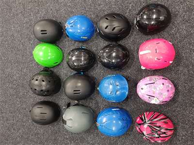 Použité prilby Mix 16 ks (XS-XL)