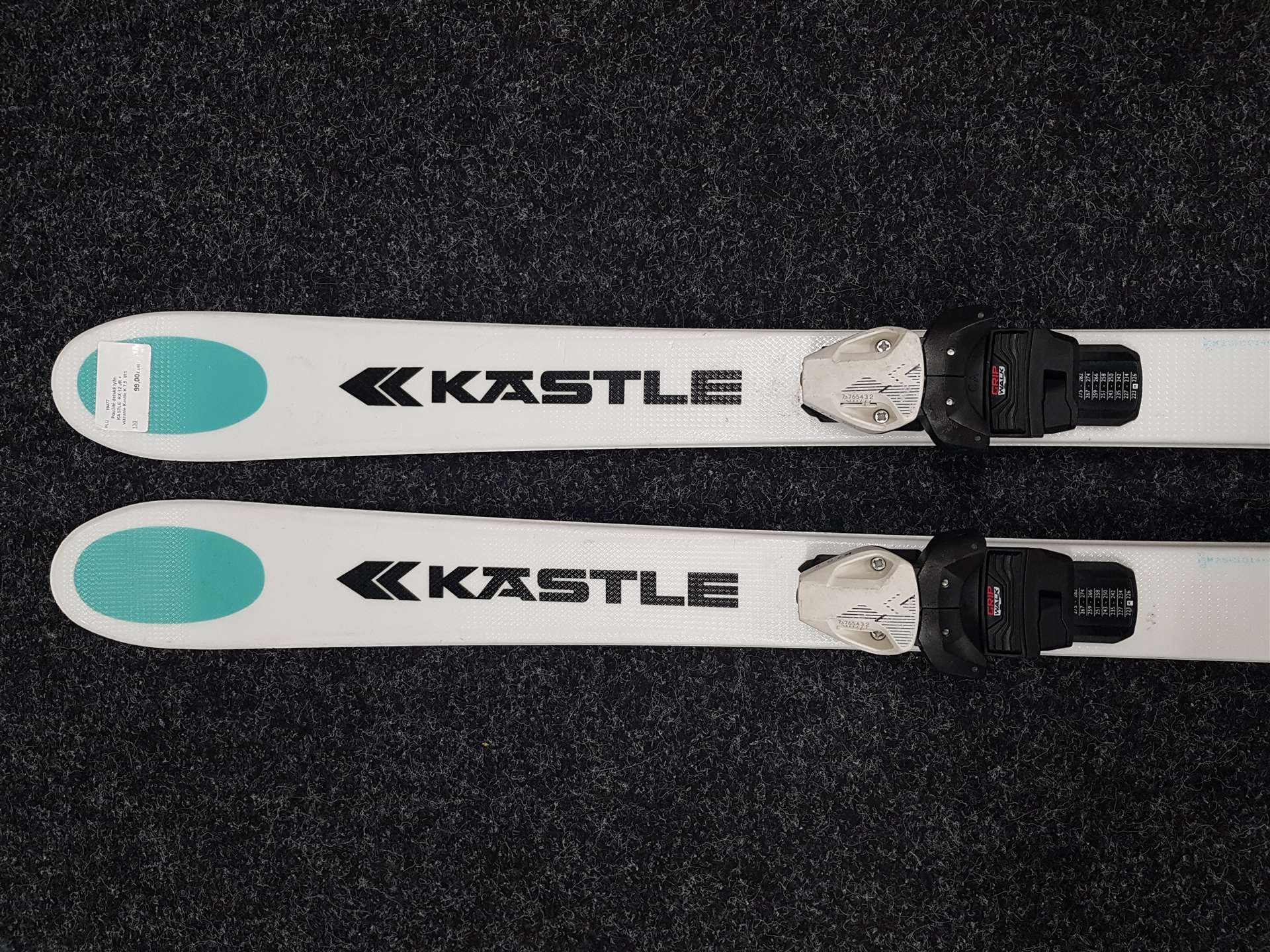 Używane narty dziecięce KASTLE RX 12 JR + wiązania Kastle K 7.5 JRS