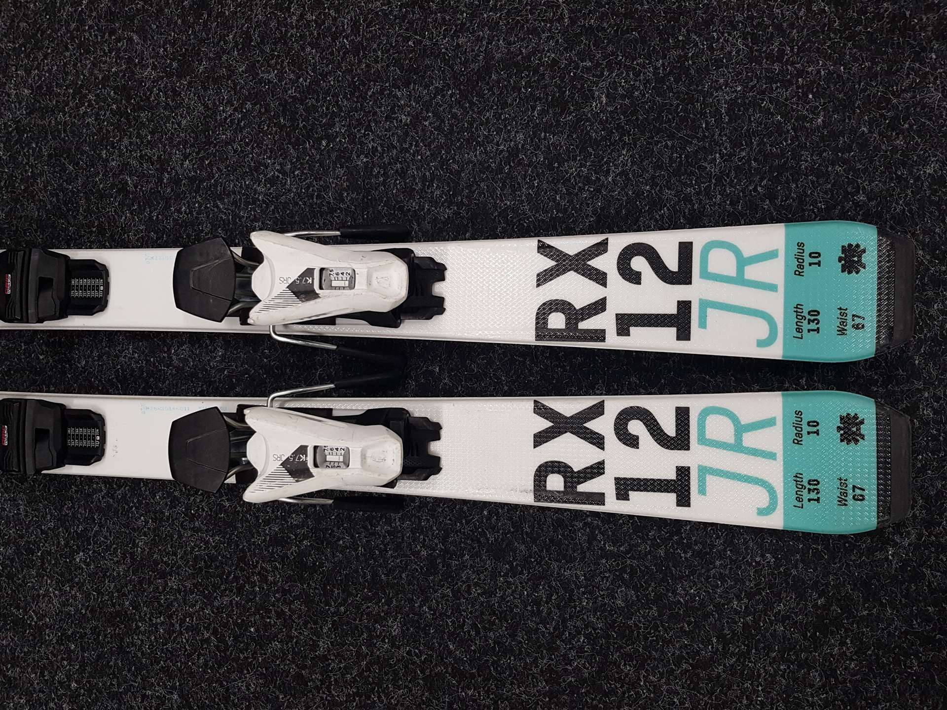 Używane narty dziecięce KASTLE RX 12 JR + wiązania Kastle K 7.5 JRS