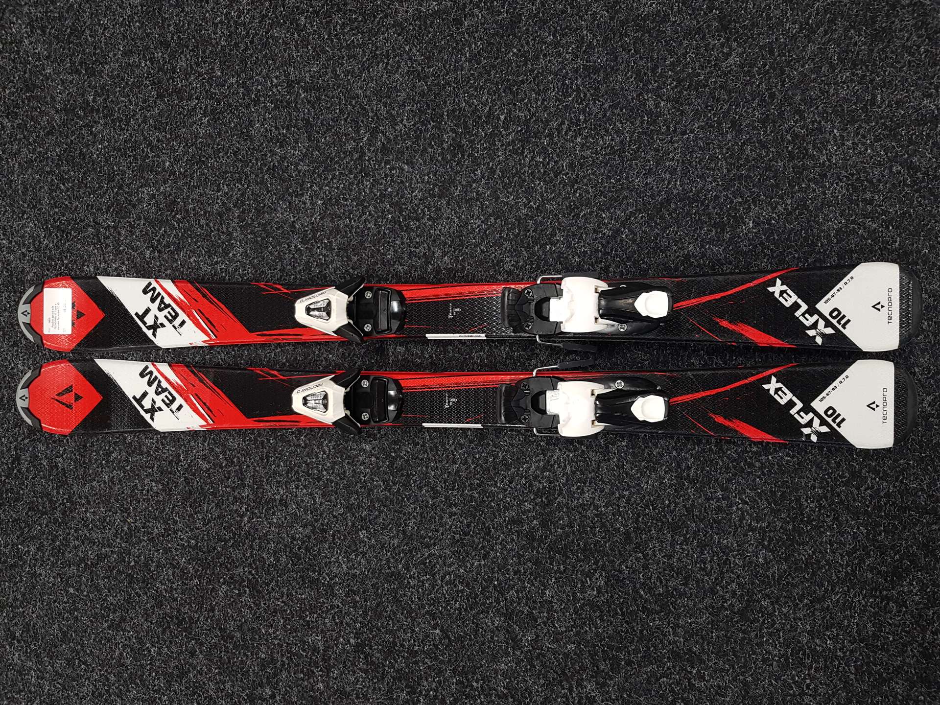 Gebrauchte Kinderski TECNOPRO XT Team + Tecnopro TC 45 Bindungen