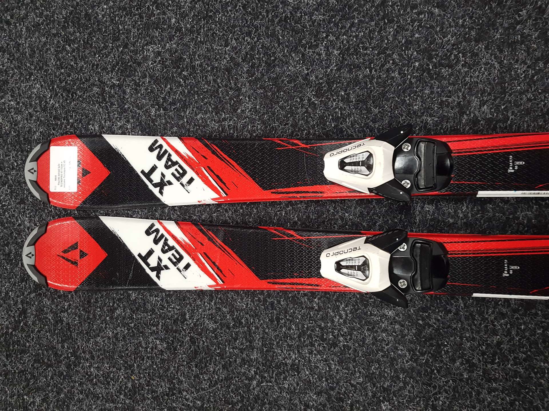 Gebrauchte Kinderski TECNOPRO XT Team + Tecnopro TC 45 Bindungen