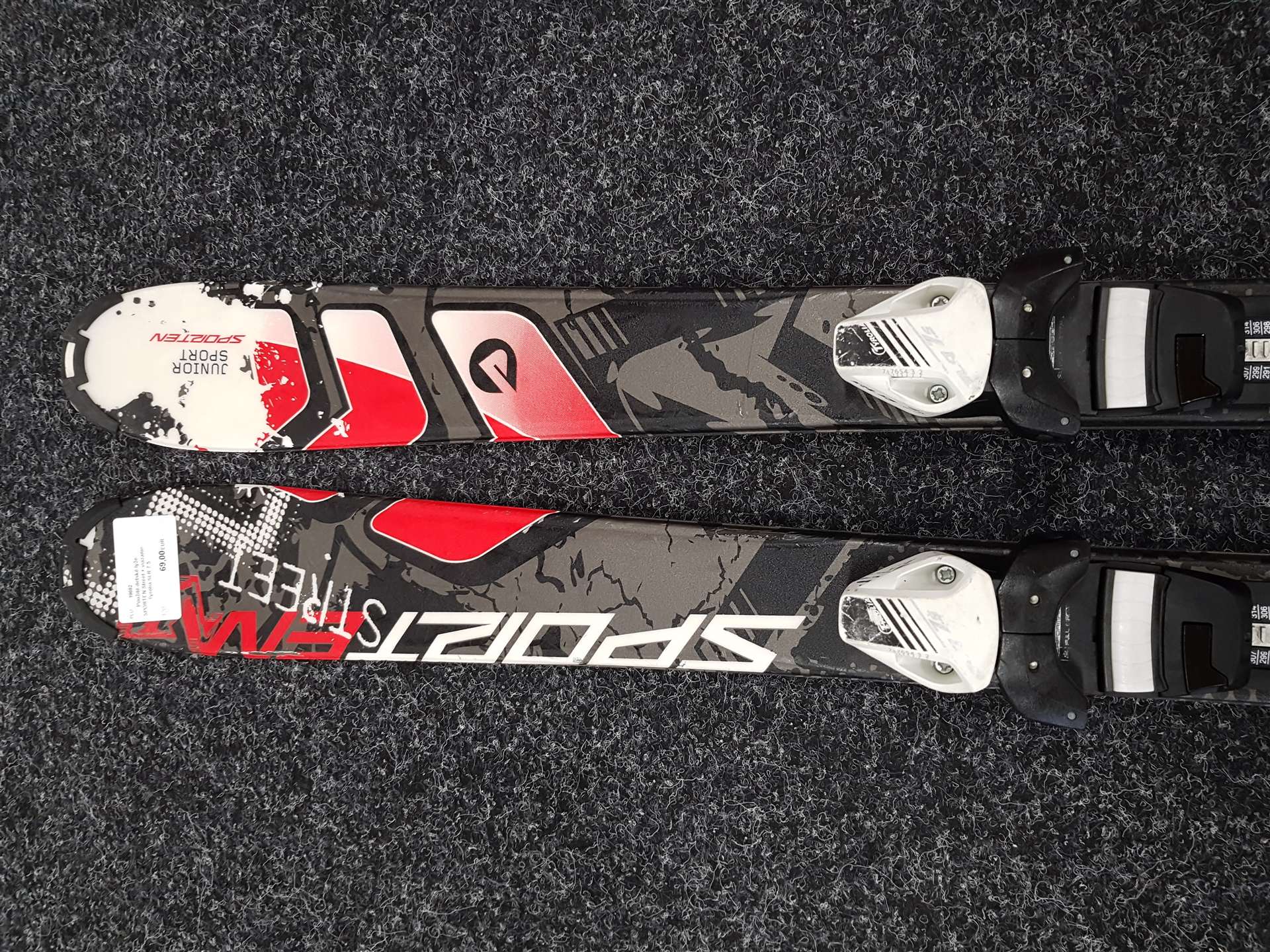 Gebrauchte Kinderskier SPORTEN Street + Tyrolia SLR 7.5 Bindungen