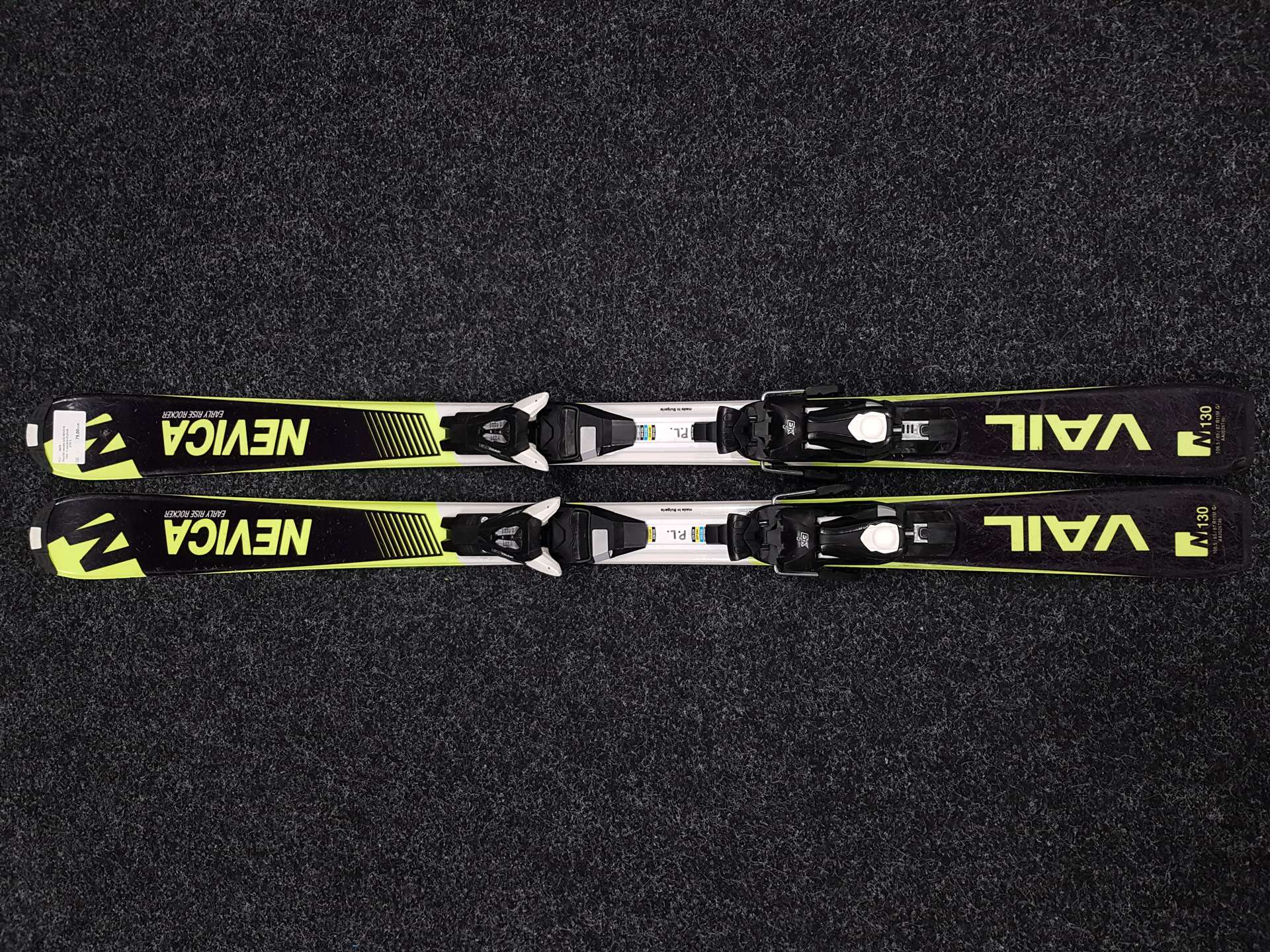Używane narty dziecięce NEVICA VAIL + wiązania Ezytrak ETK 5