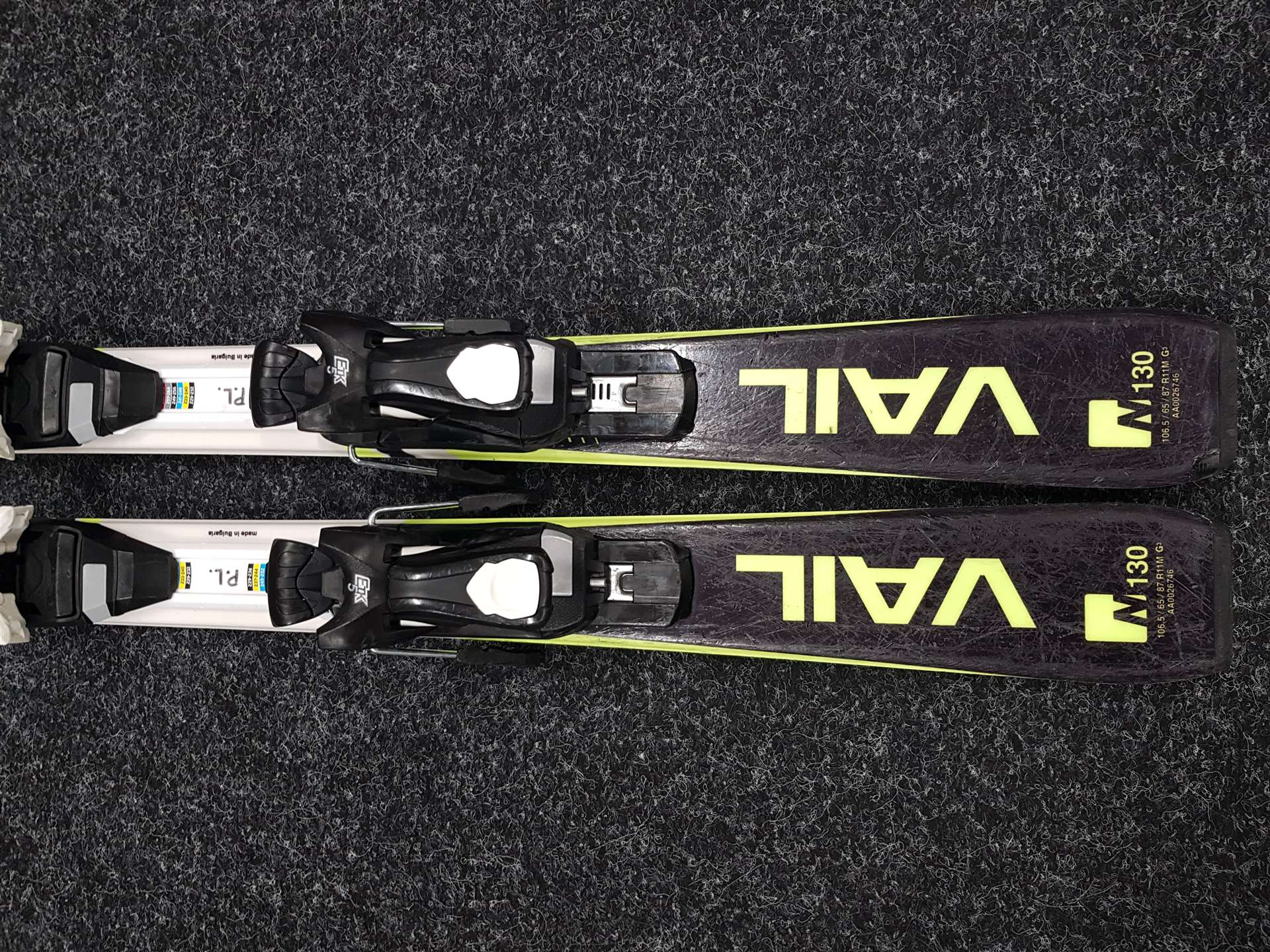 Używane narty dziecięce NEVICA VAIL + wiązania Ezytrak ETK 5