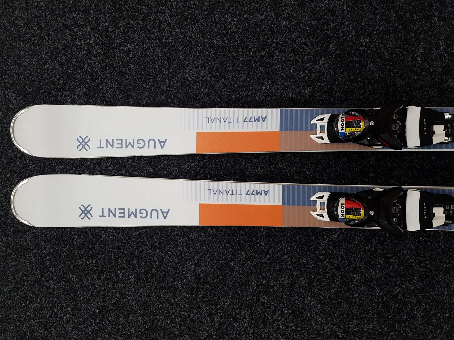 Używane narty AUGMENT All Mountain 77 Titanal + wiązania Look NX 12.0