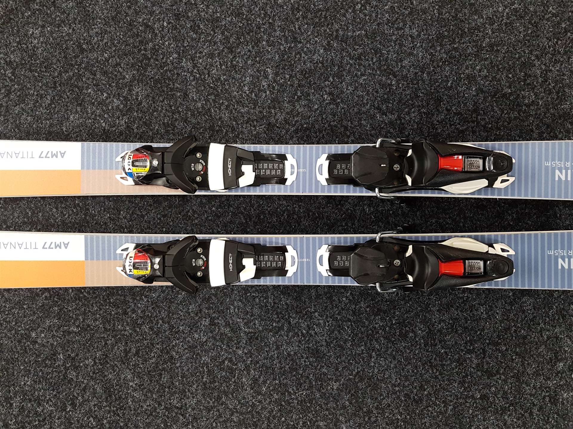 Używane narty AUGMENT All Mountain 77 Titanal + wiązania Look NX 12.0