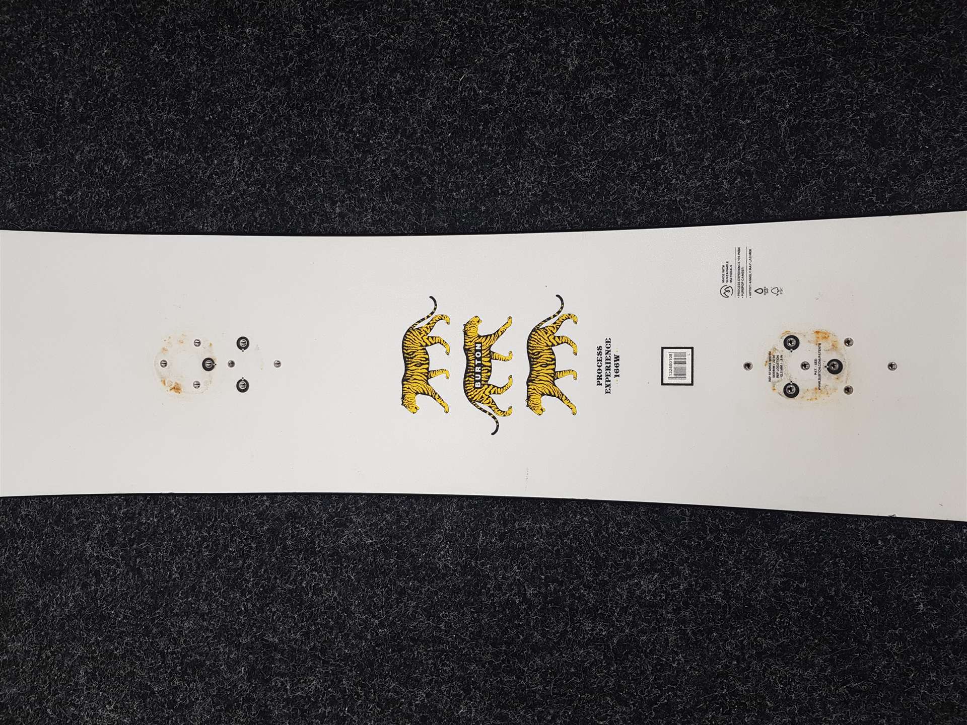 Tabla de snowboard usada BURTON Process Experience 166