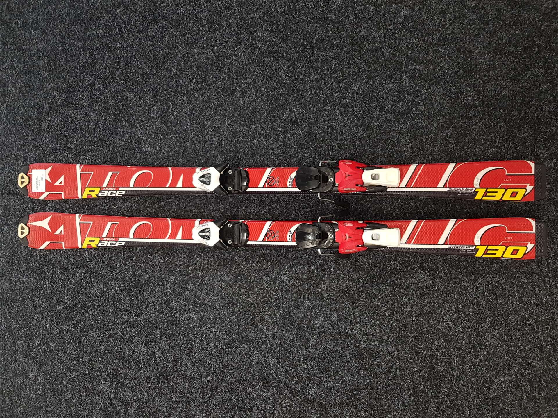 Gebrauchte Kinderski ATOMIC Race + Atomic 7.5 Bindungen
