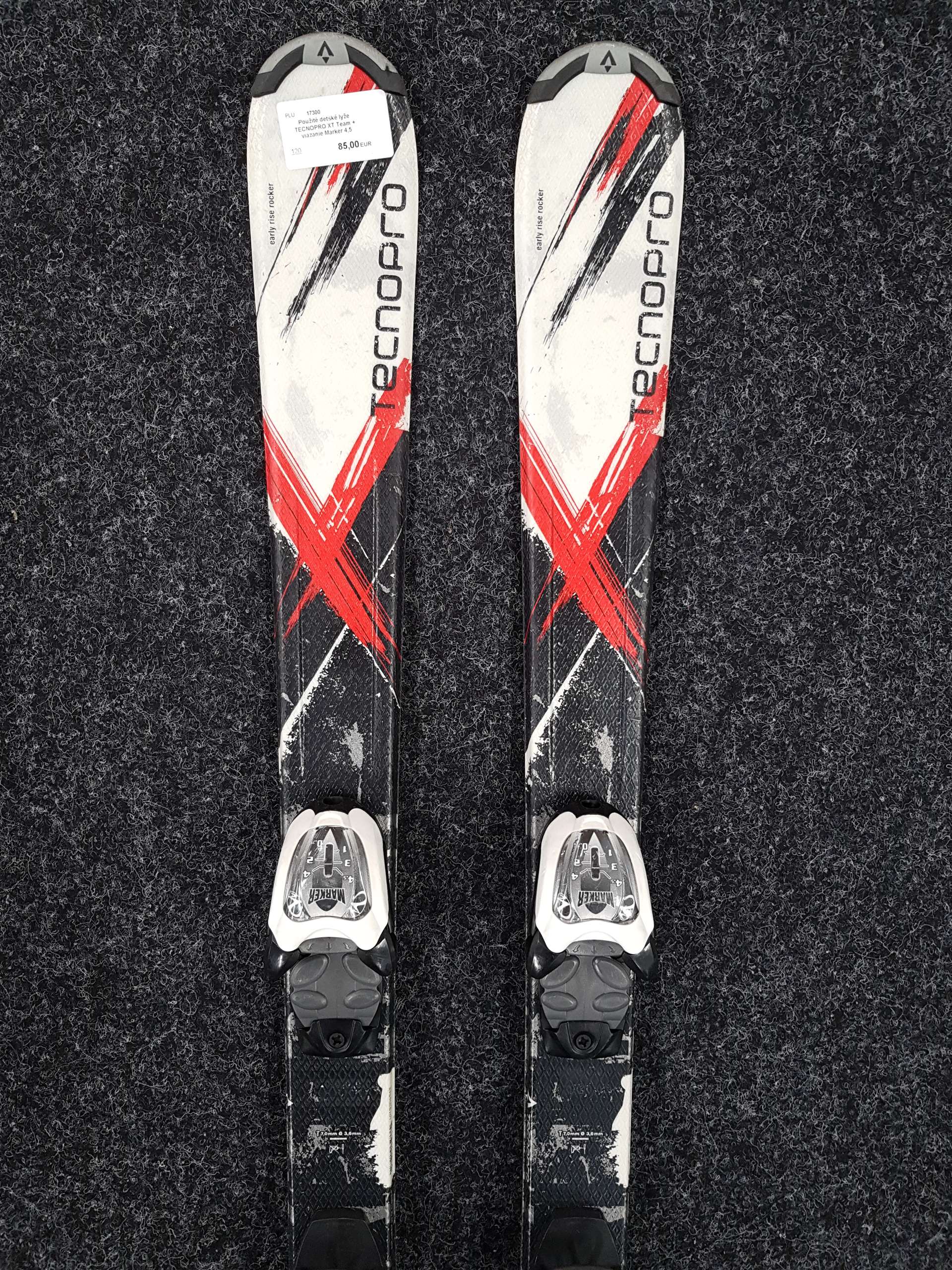 Skis enfant d'occasion TECNOPRO XT Team + fixations Marker 4.5