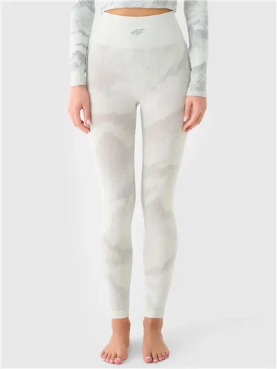 Bielizna termoaktywna damska F209 OFF WHITE ALLOVER spodnie