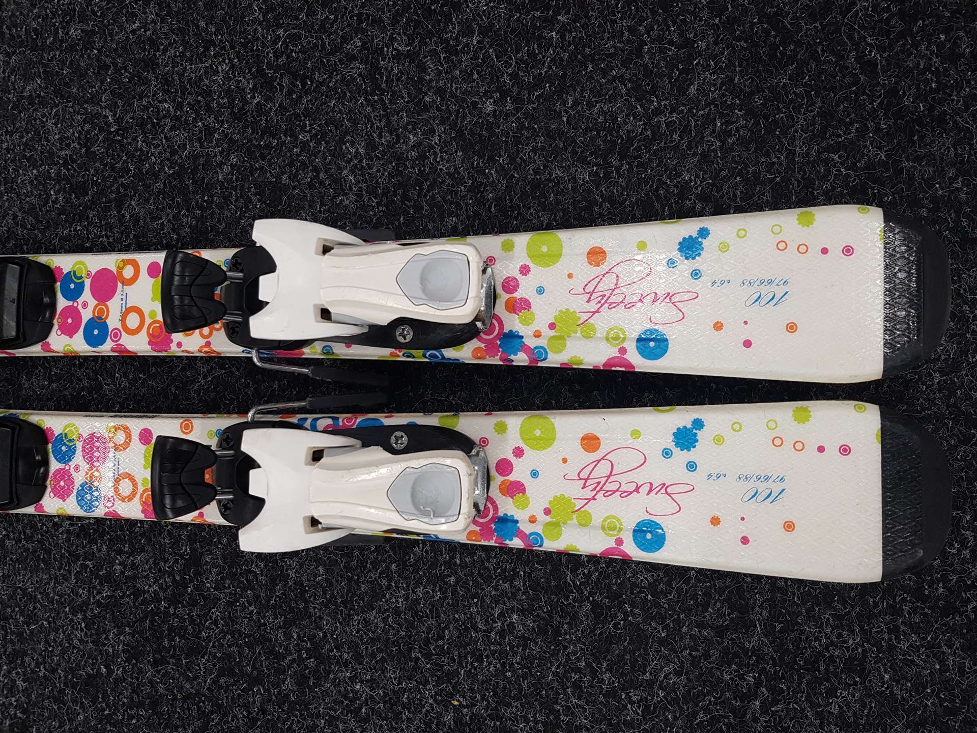 Używane narty dziecięce TECNOPRO Sweety + wiązania Tecnopro TC 45