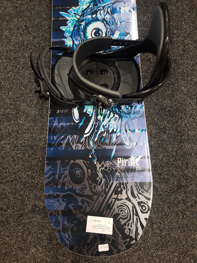 Gebrauchtes Trans Pirate Snowboard + Nidus Soft Pro Bindung, Größe M