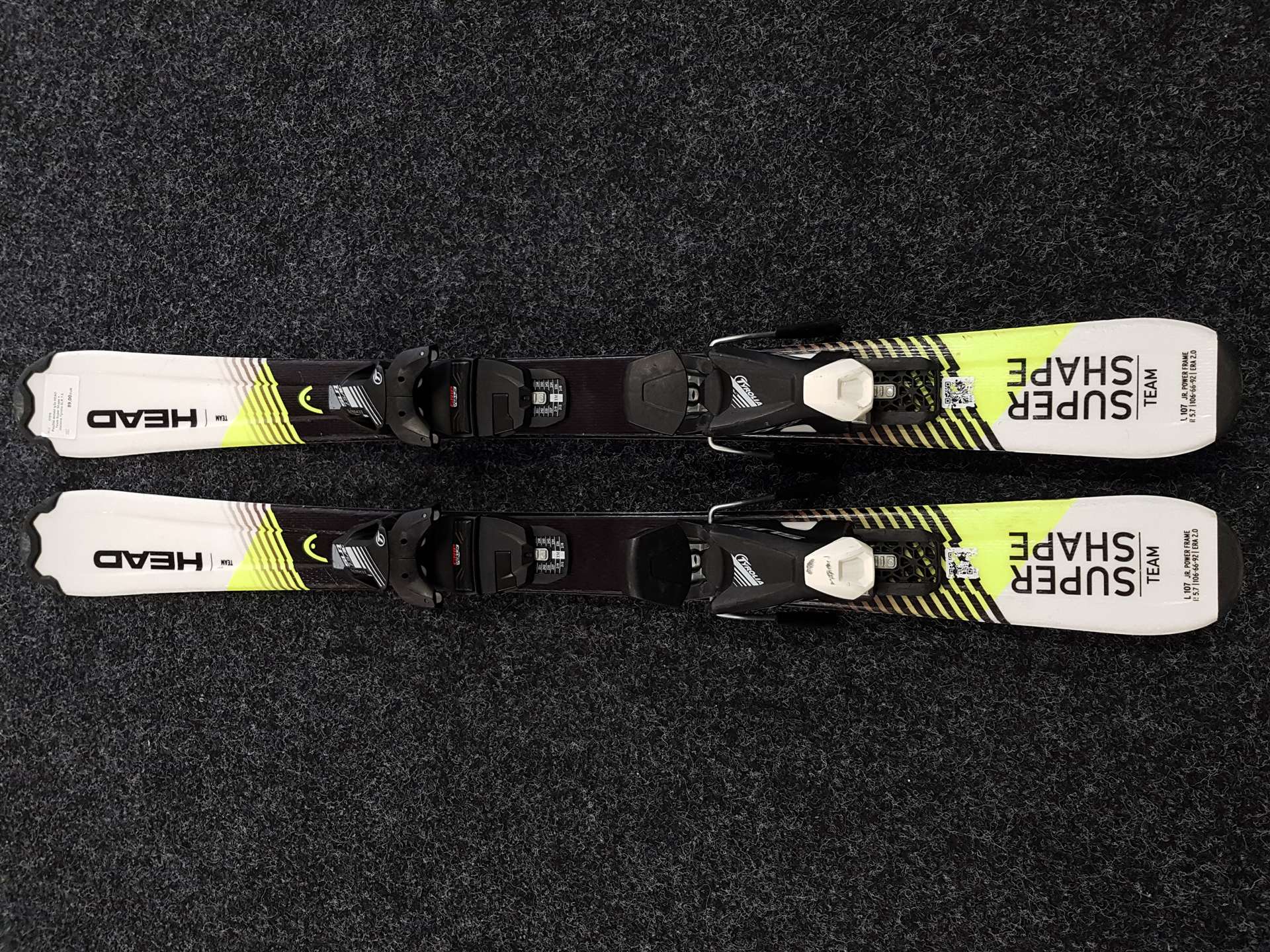 Sci usati HEAD Team Super Shape per bambini + attacchi Tyrolia SLR 7.5