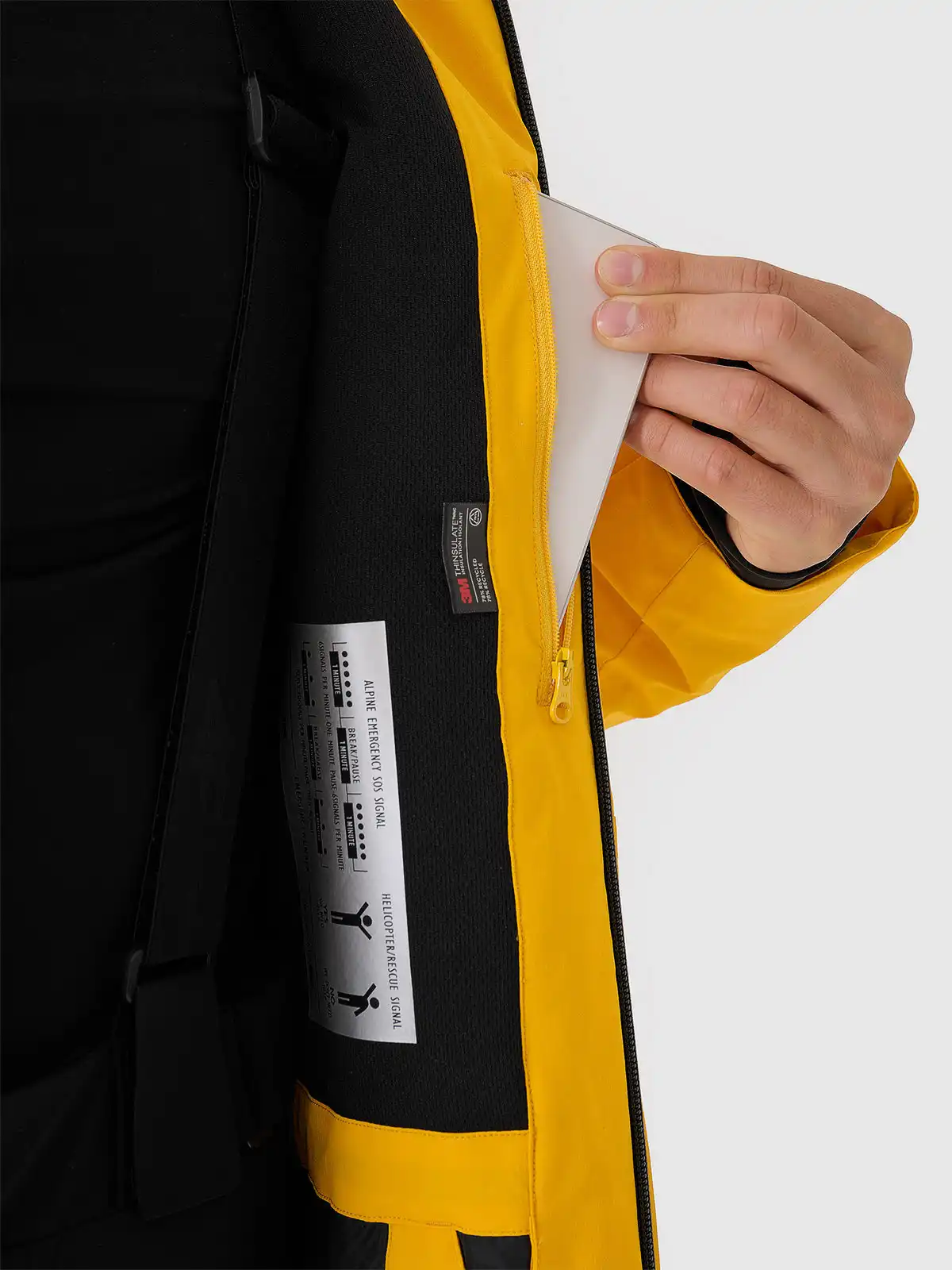 Pánská lyžařská bunda 4F M0877 YELLOW