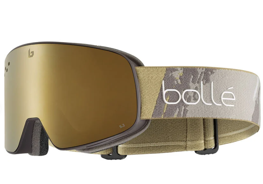Ochelari de schi Bollé NEVADA Rock Camo Matte - Auriu categoria 3