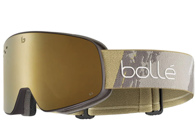 Ochelari de schi Bollé NEVADA Rock Camo Matte - Auriu categoria 3
