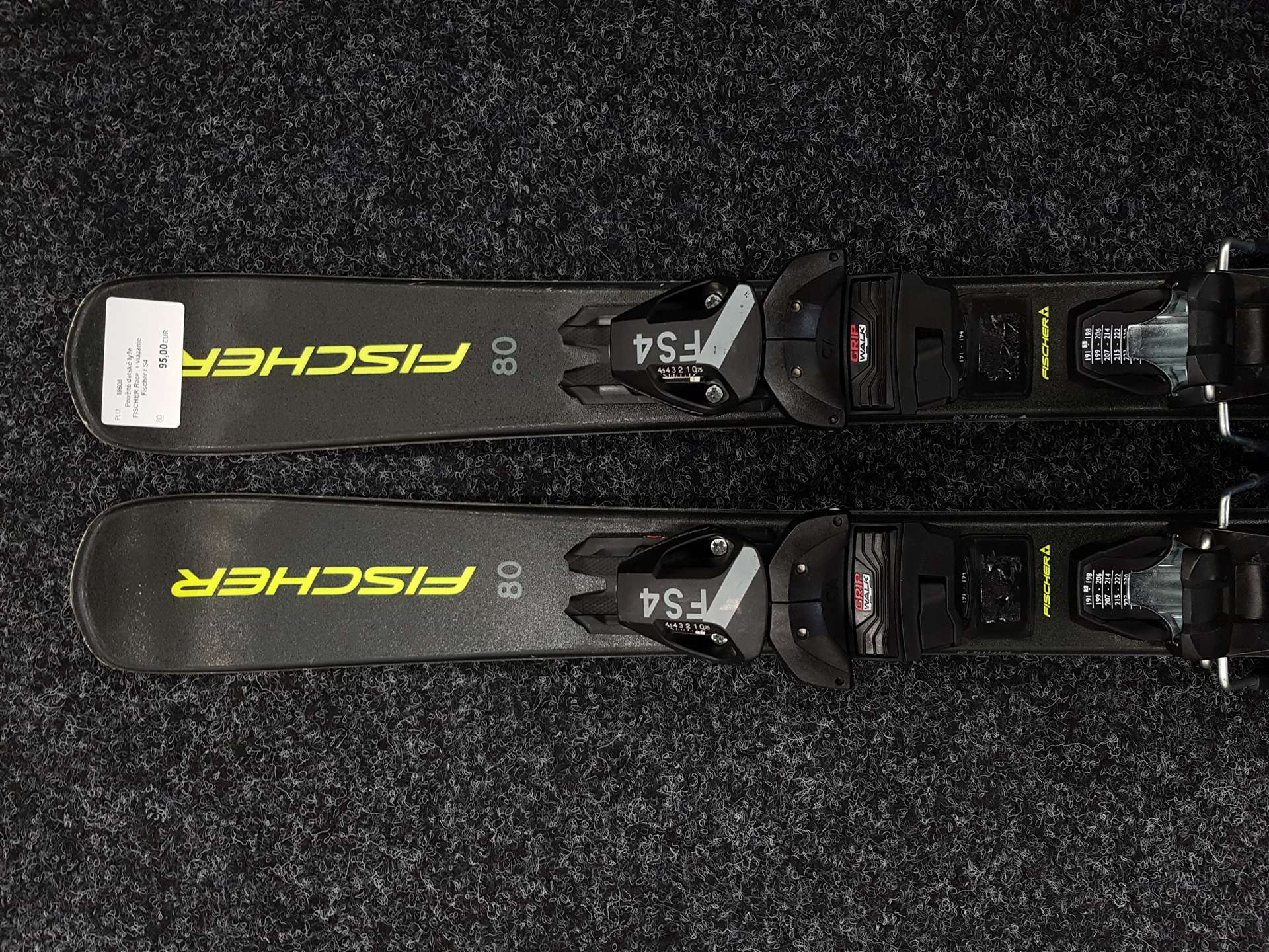 Használt FISCHER Race gyermek sílécek + Fischer FS4 kötés