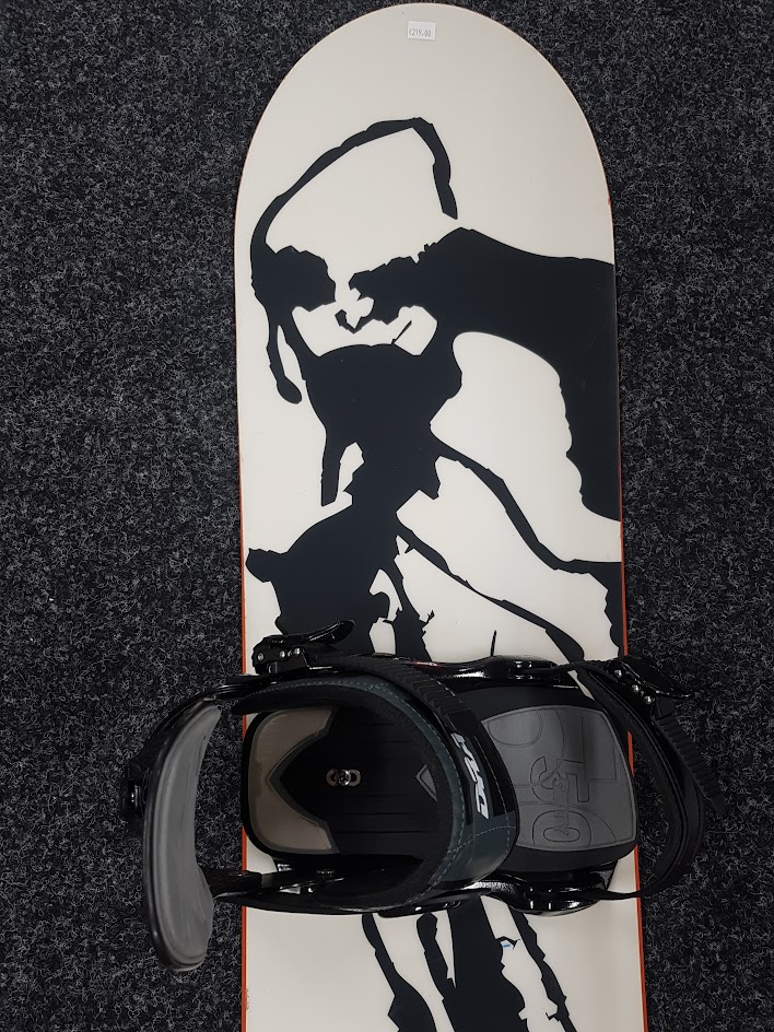 Gebrauchtes Volkl Conquer Snowboard + Drake Bindungen Größe M/L