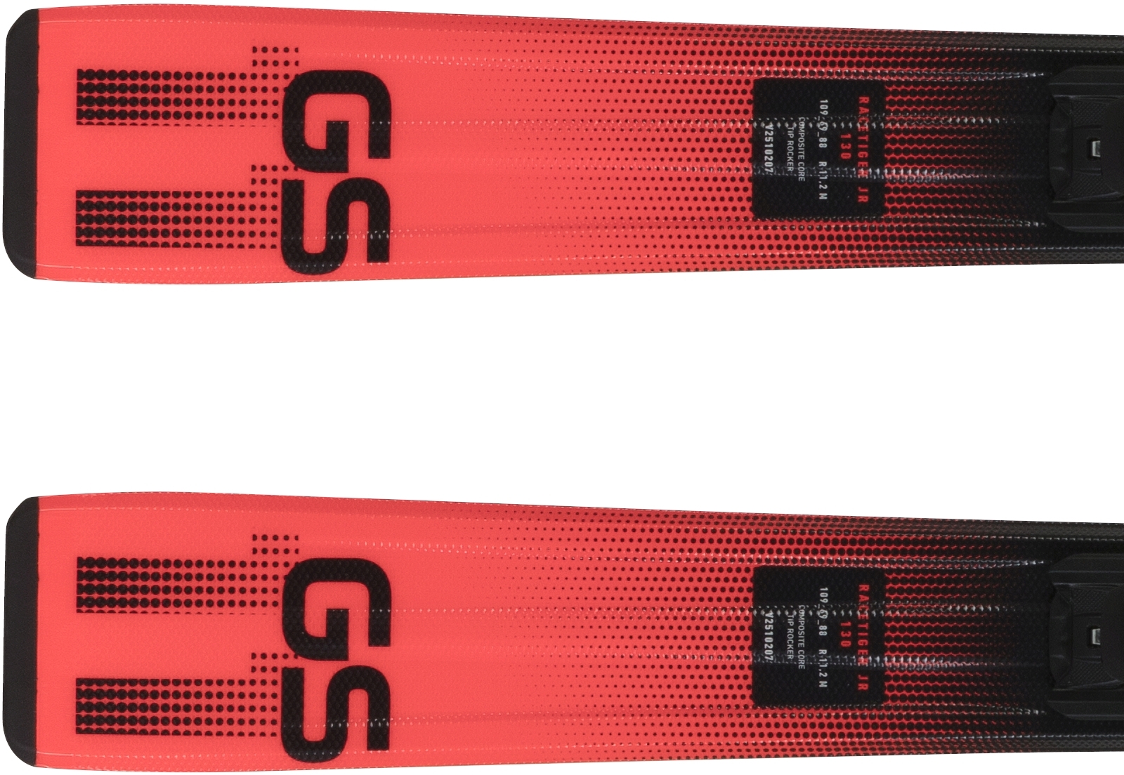 Schiuri RACETIGER JUNIOR RED + legături 4.5 VMOTION JR