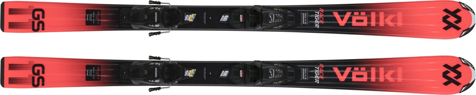 Schiuri RACETIGER JUNIOR RED + legături 4.5 VMOTION JR