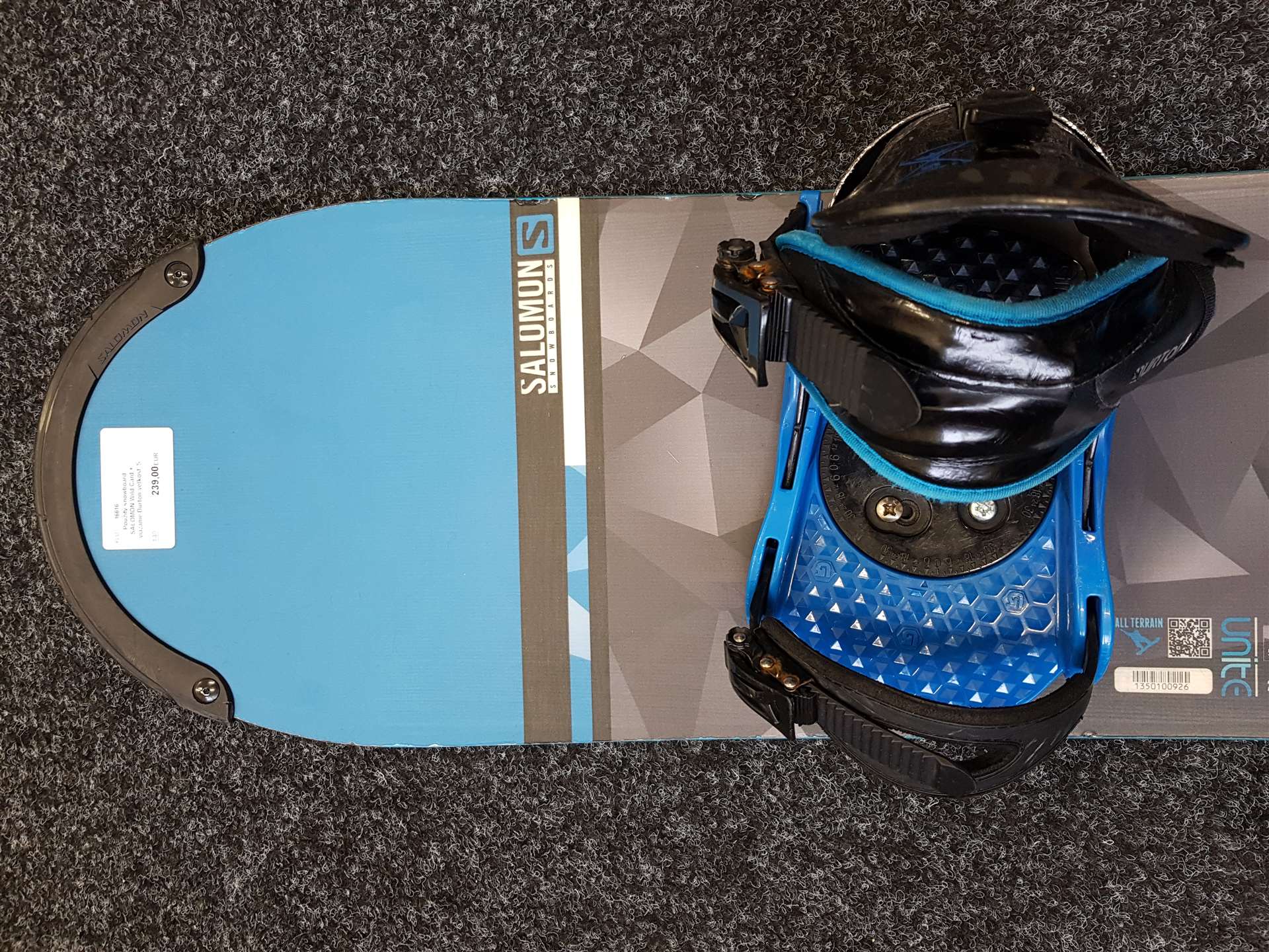 Snowboard SALOMON Wild Card usato + attacchi Burton taglia S