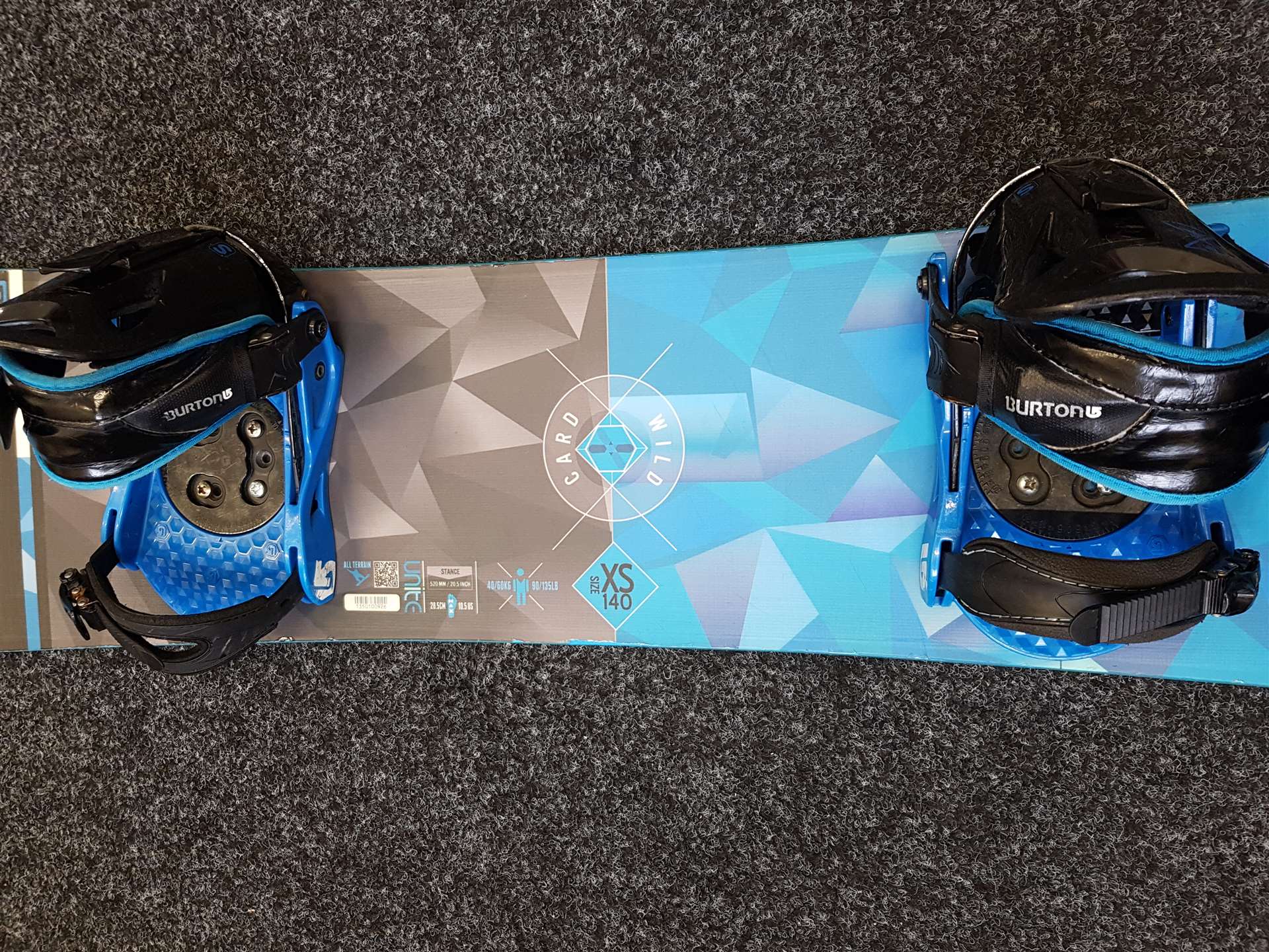 Snowboard SALOMON Wild Card usato + attacchi Burton taglia S