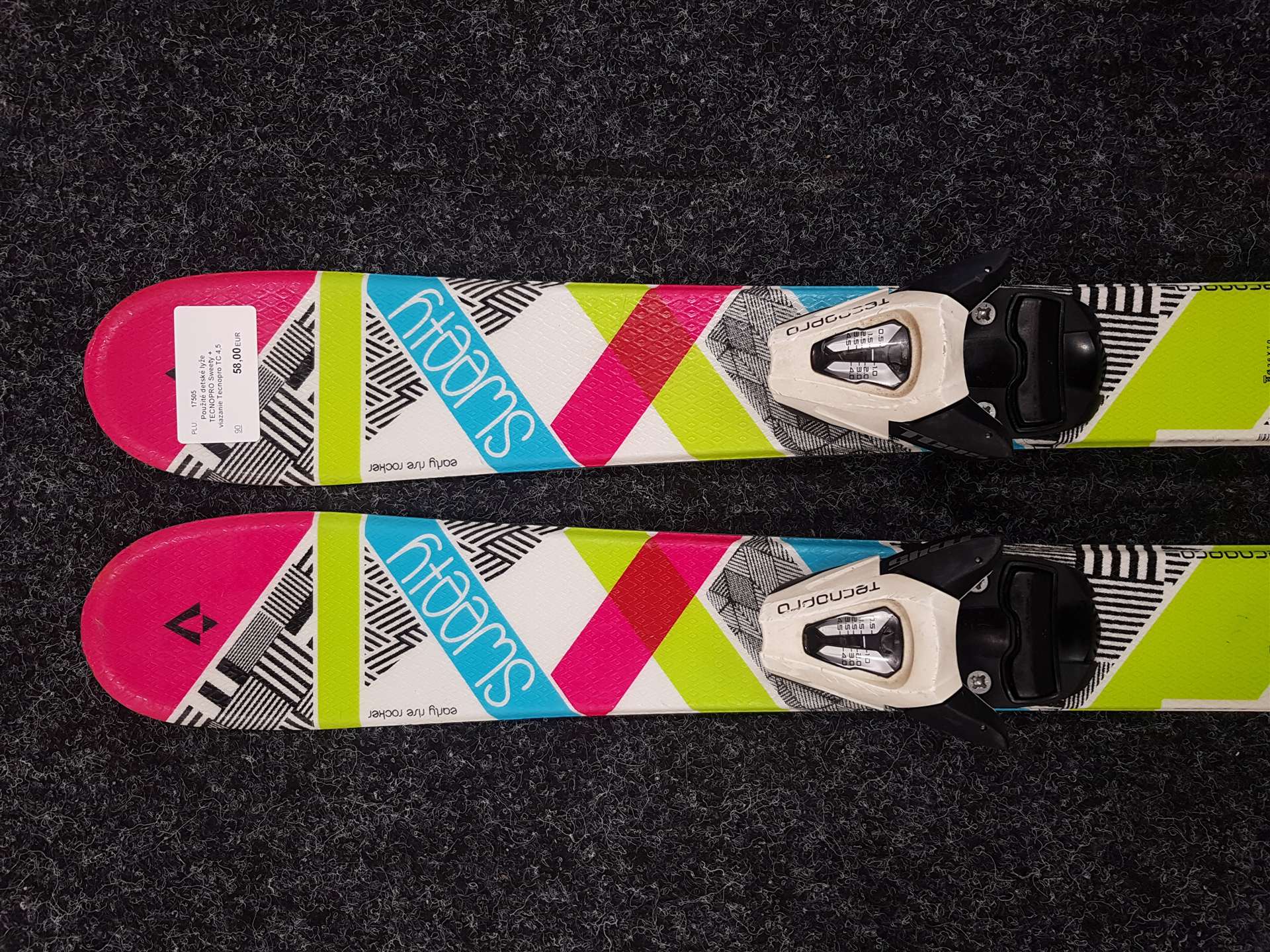 Gebrauchte Kinderski TECNOPRO Sweety + Bindungen Tecnopro TC 4.5
