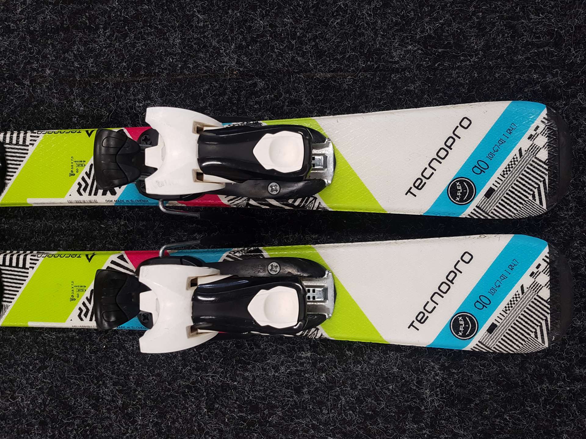 Gebrauchte Kinderski TECNOPRO Sweety + Bindungen Tecnopro TC 4.5