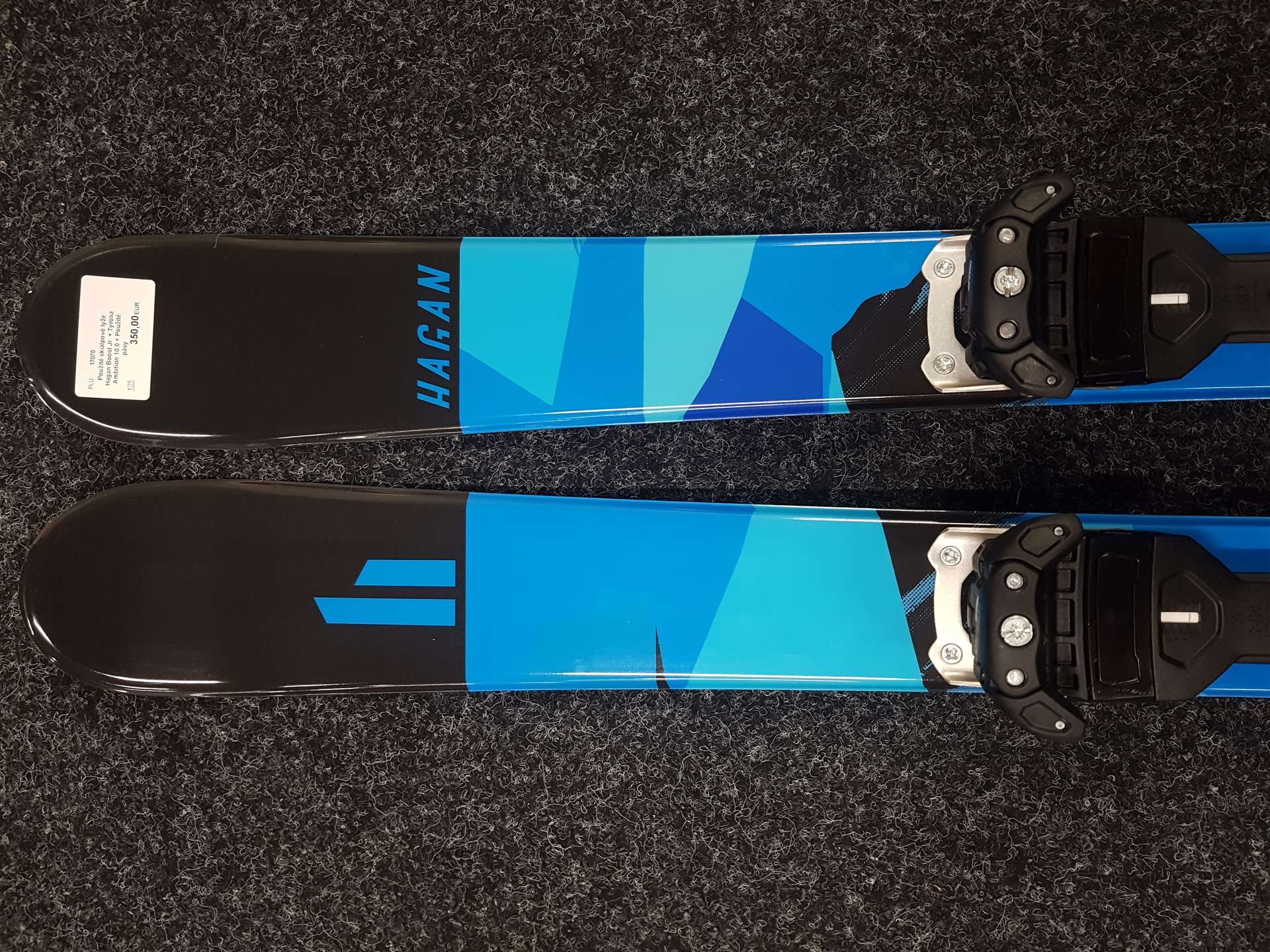 Použité skialpové lyže Hagan Boost Jr. + Tyrolia Ambition 10.0 + Použité pásy