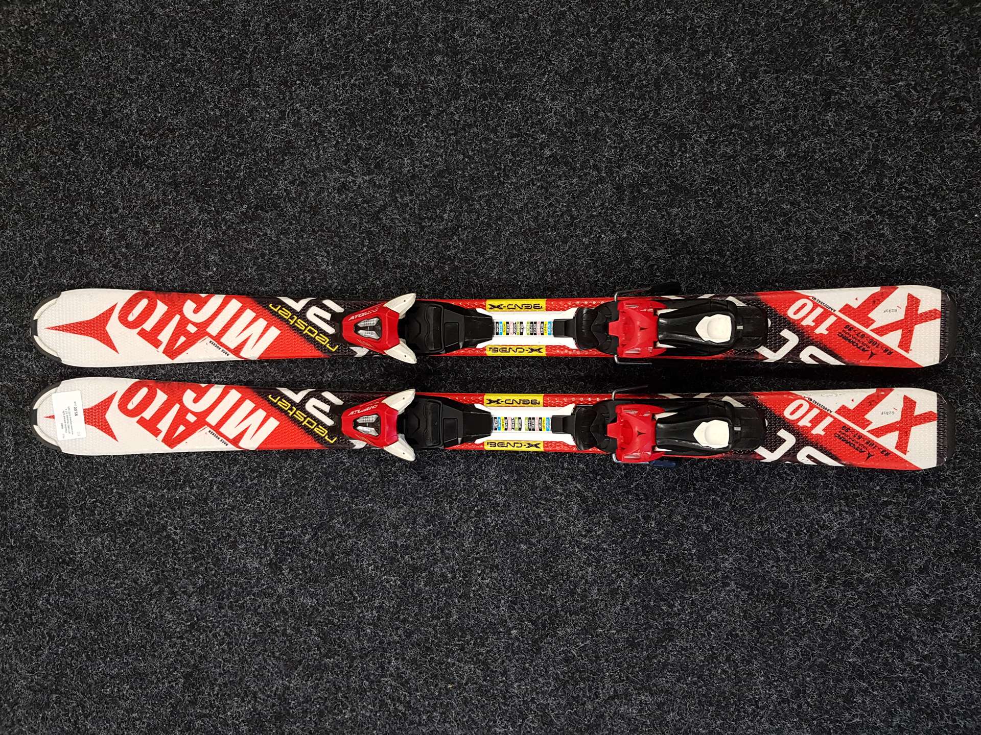 Gebrauchte Kinderski ATOMIC Redster XT + Atomic XTE 045 Bindungen