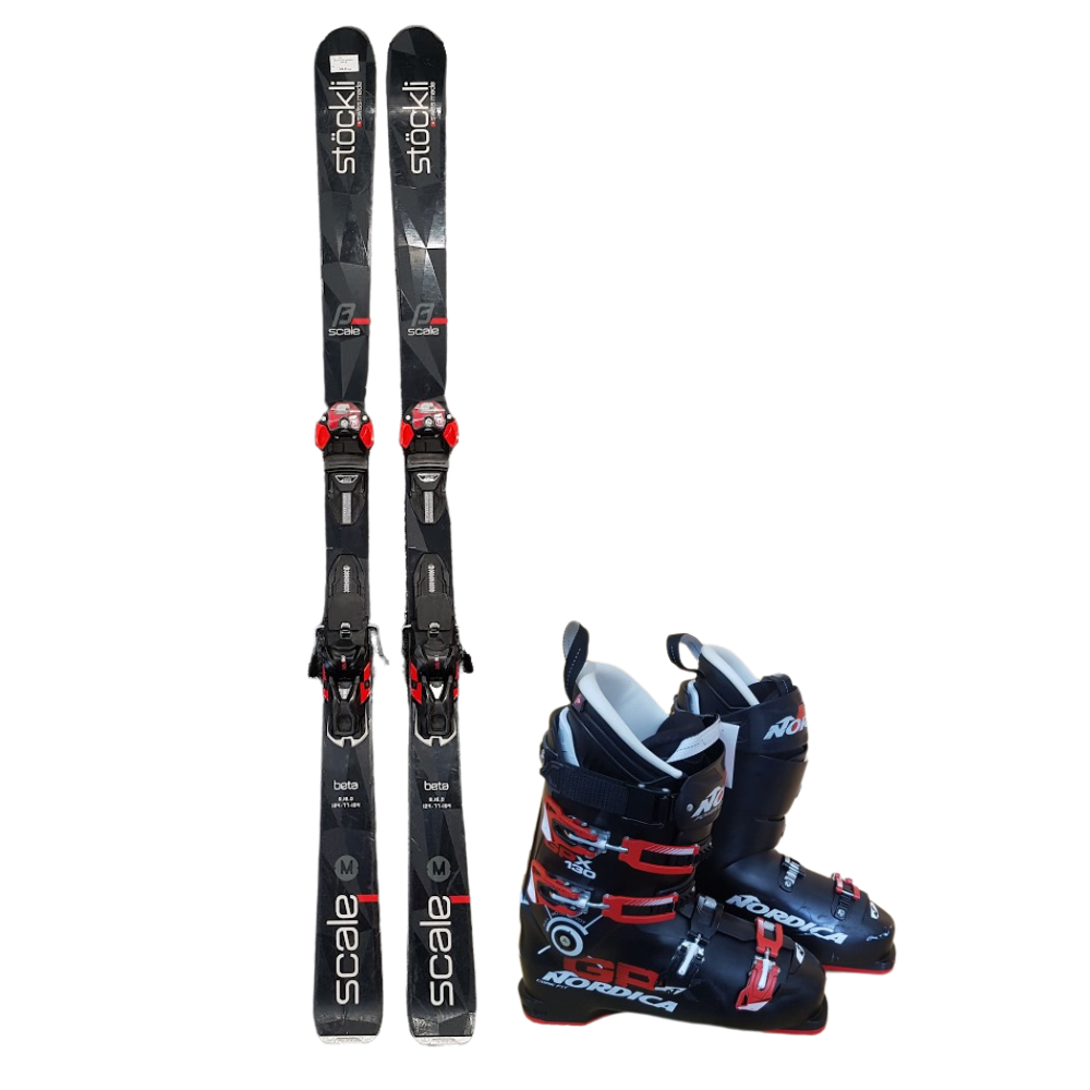 Bazárové lyže Stockli B Scale M + lyžiarky Nordica GPX 