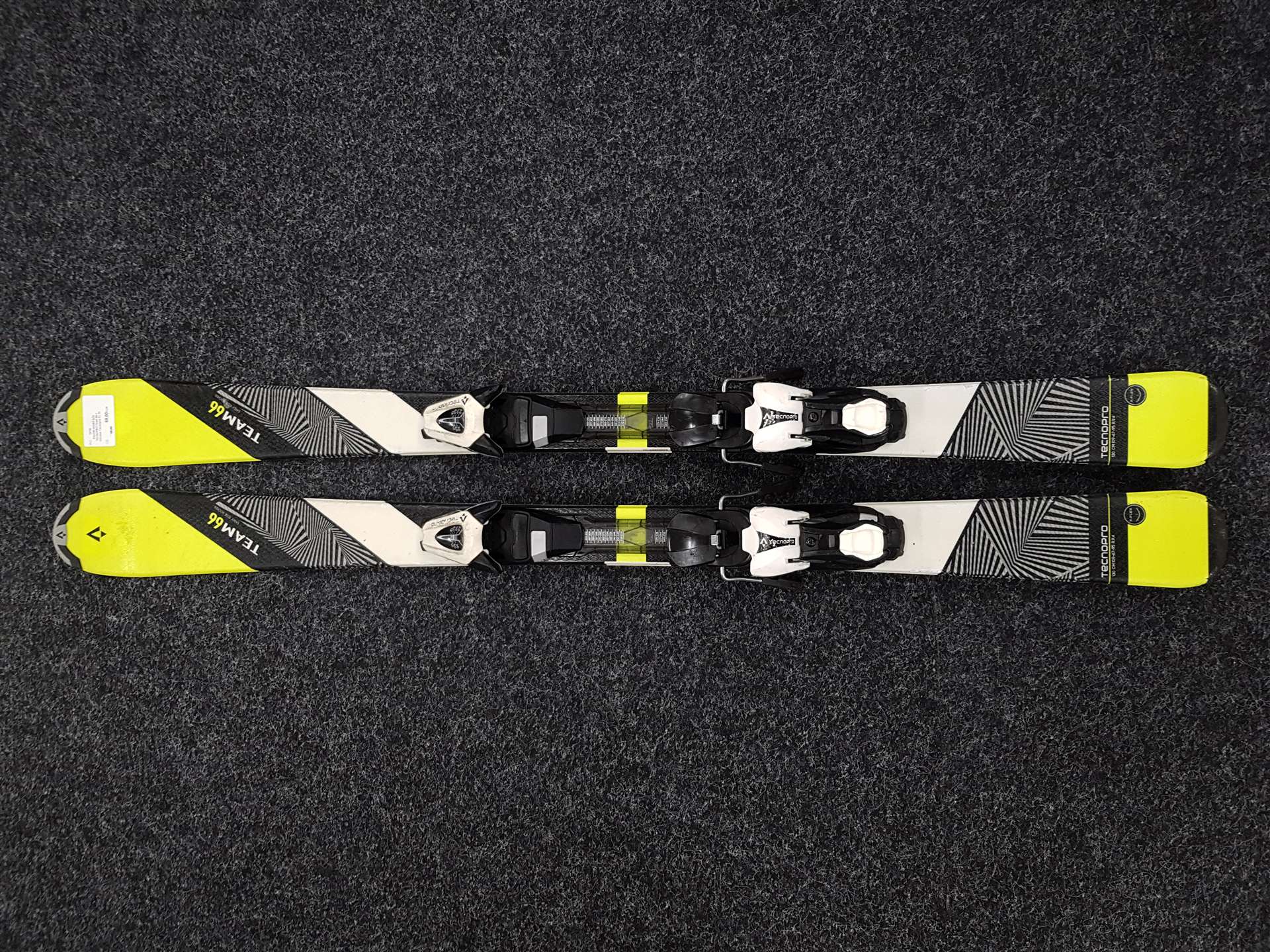 Použité dětské lyže TECNOPRO Team 66 + vázání Tecnopro TL 75