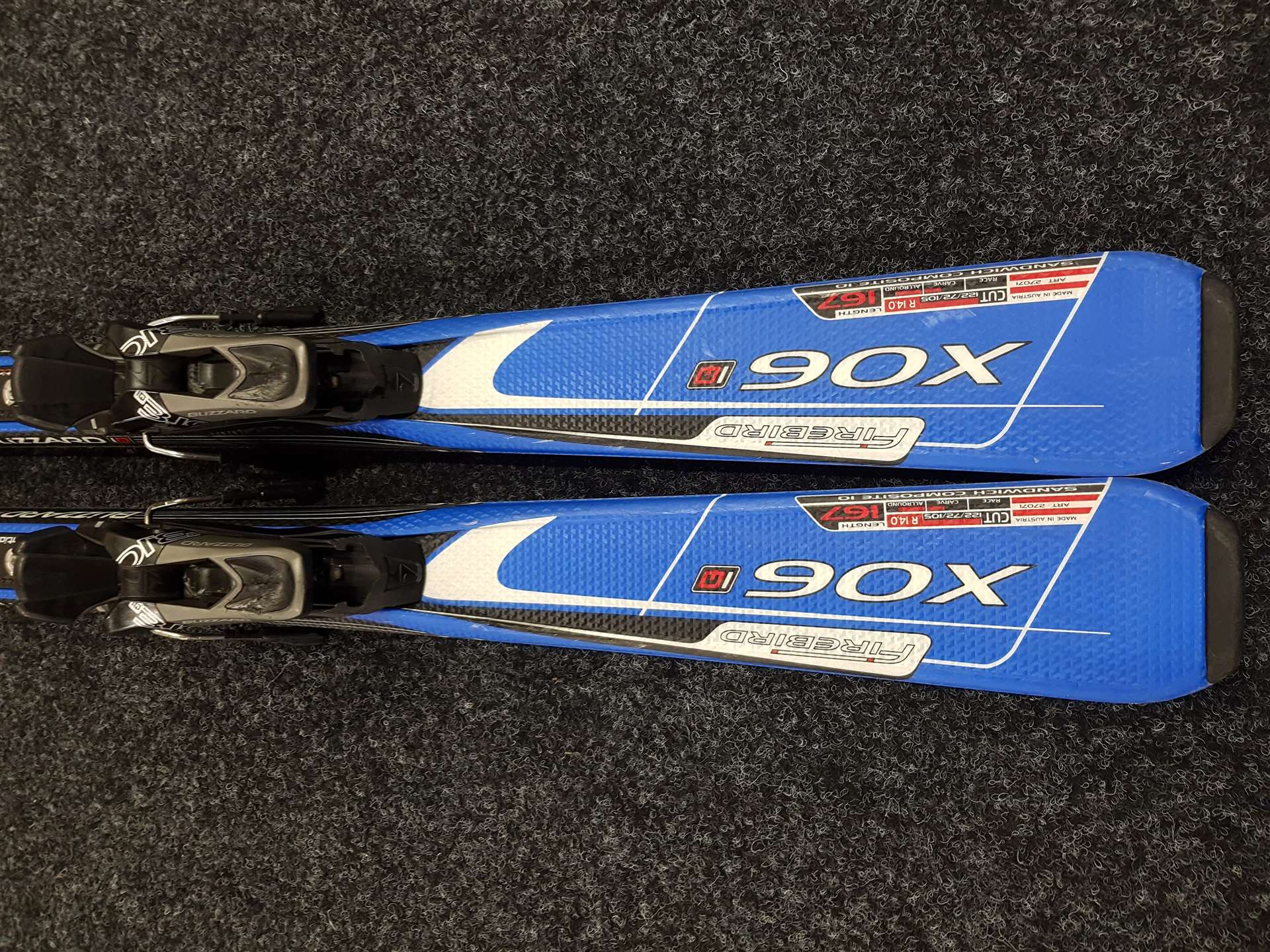 Použité lyže BLIZZARD Firebird XO6 + viazanie Blizzard 12.0