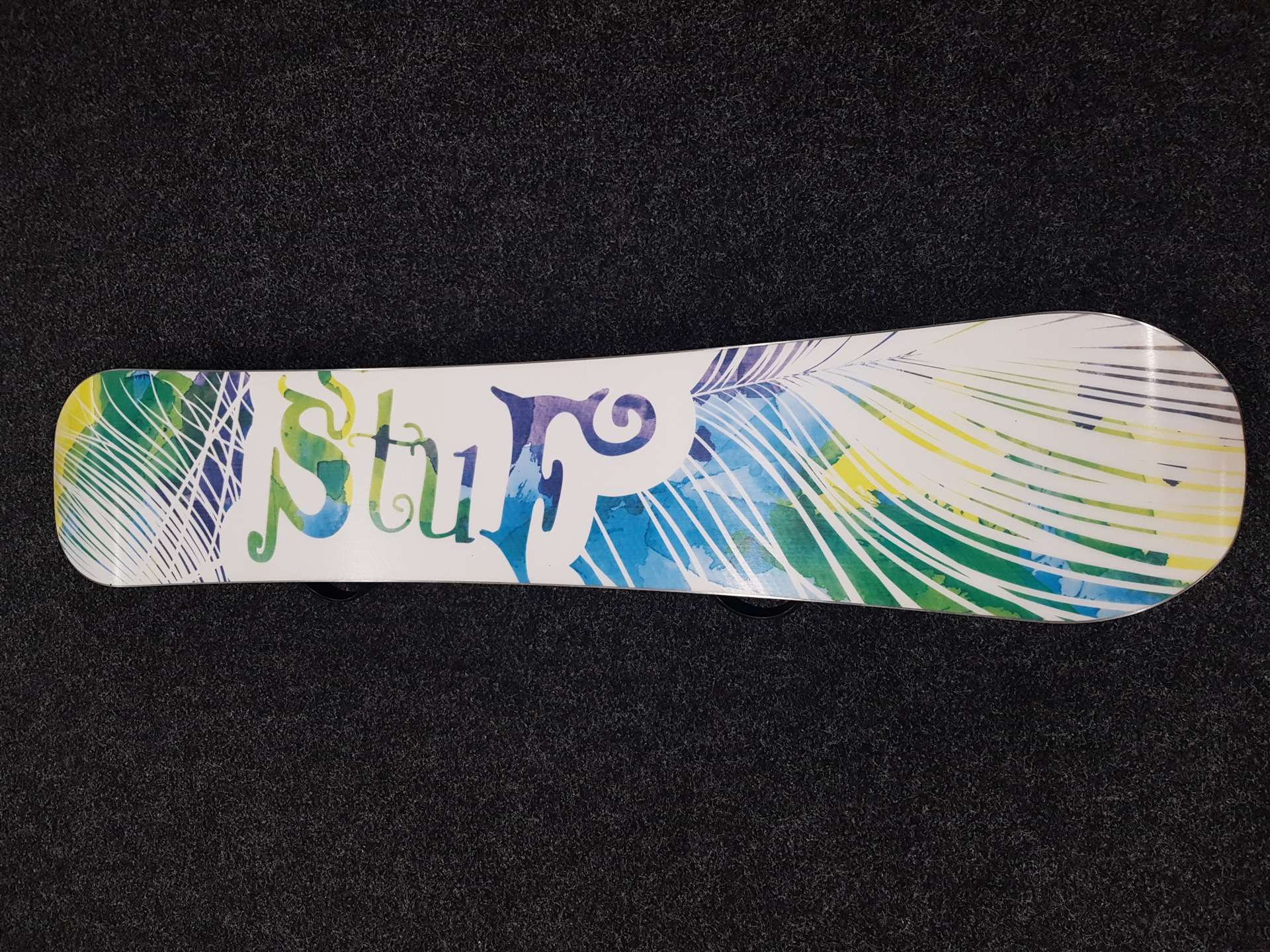 Gebrauchtes Snowboard STUF Amber + Morrow Bindungen Größe S/M