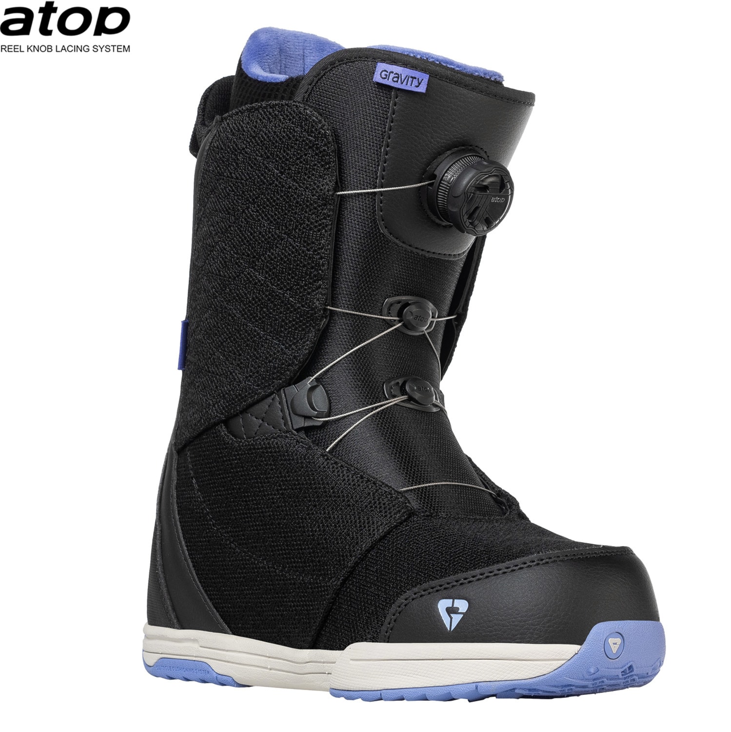 Bottes de snowboard Gravity AURA Atop Noir/Lavande