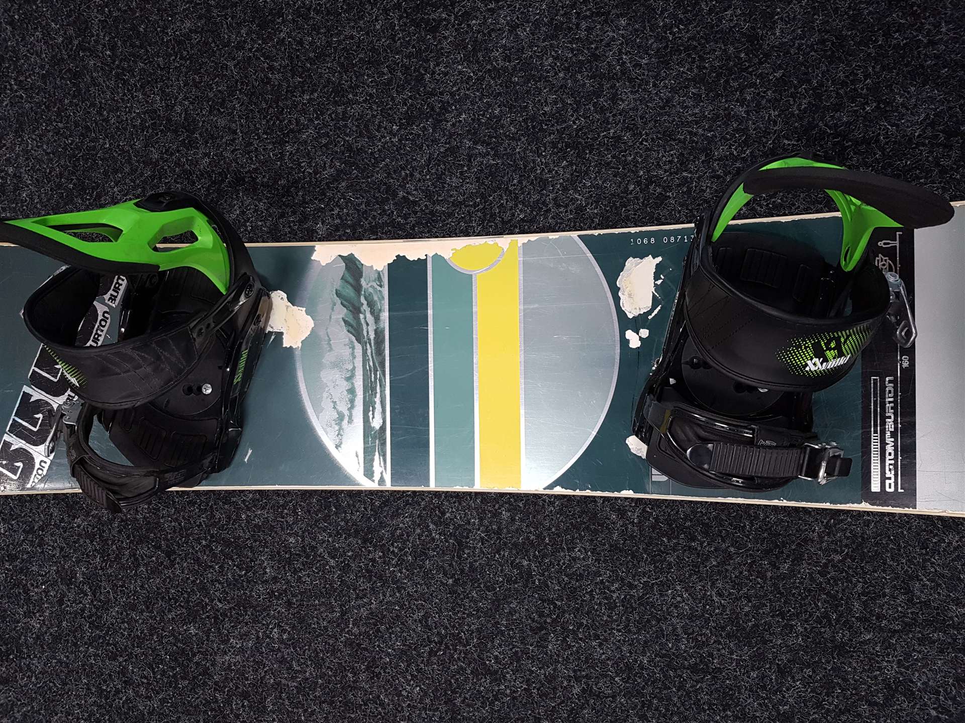 Używana deska snowboardowa BURTON Custom + wiązania Volkl rozmiar L