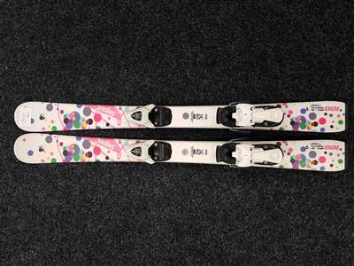 Esquís infantiles usados SNOXX Snoxx 100 + fijaciones Atomic Evox 0.45